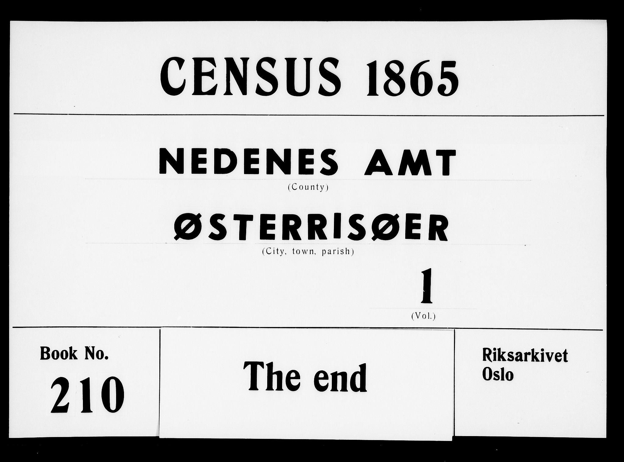 RA, 1865 census for Risør/Risør, 1865, p. 345