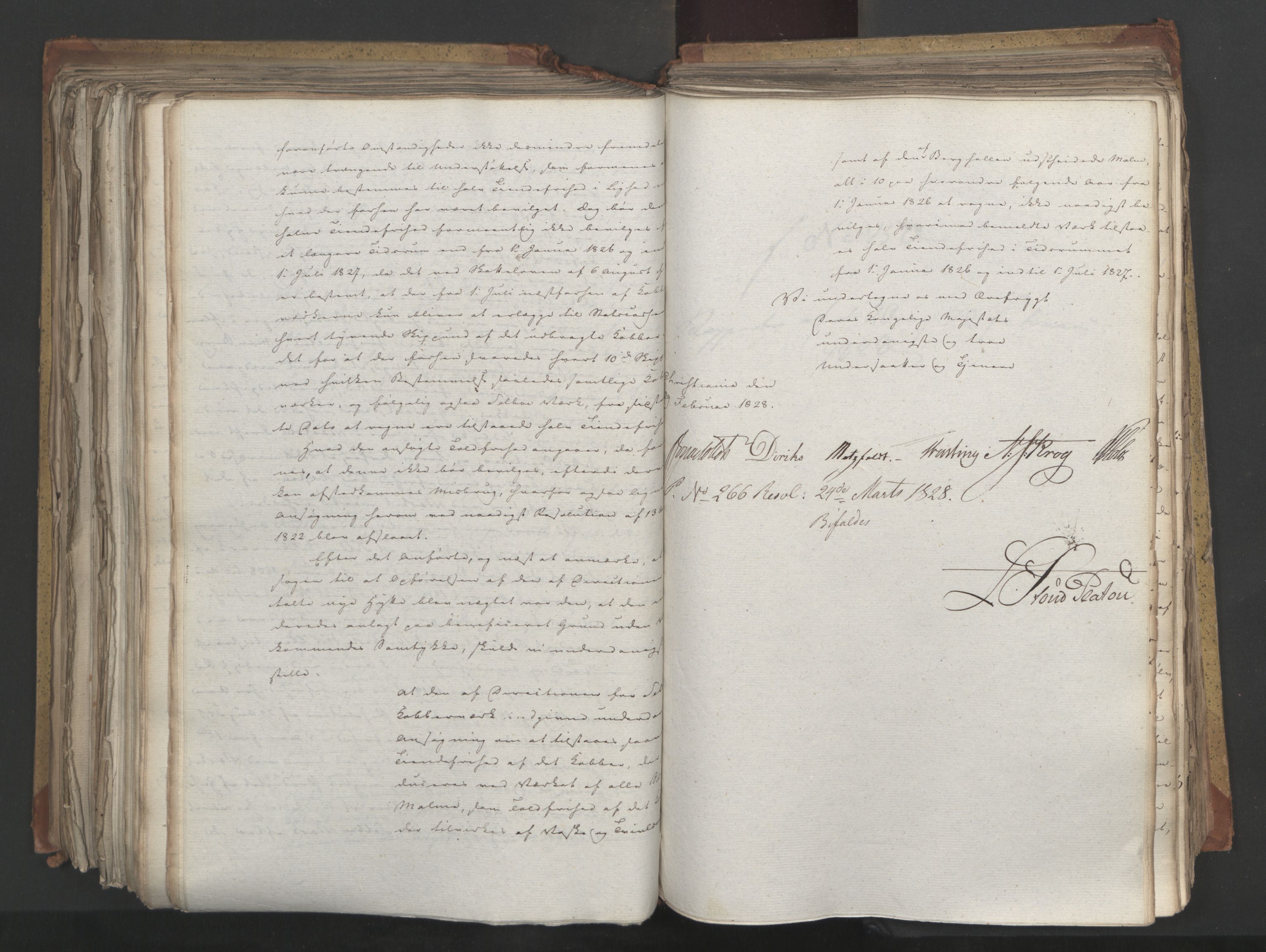 Statsrådsavdelingen i Stockholm, AV/RA-S-1003/D/Da/L0054: Regjeringsinnstillinger nr. 1-230, 1828, p. 482