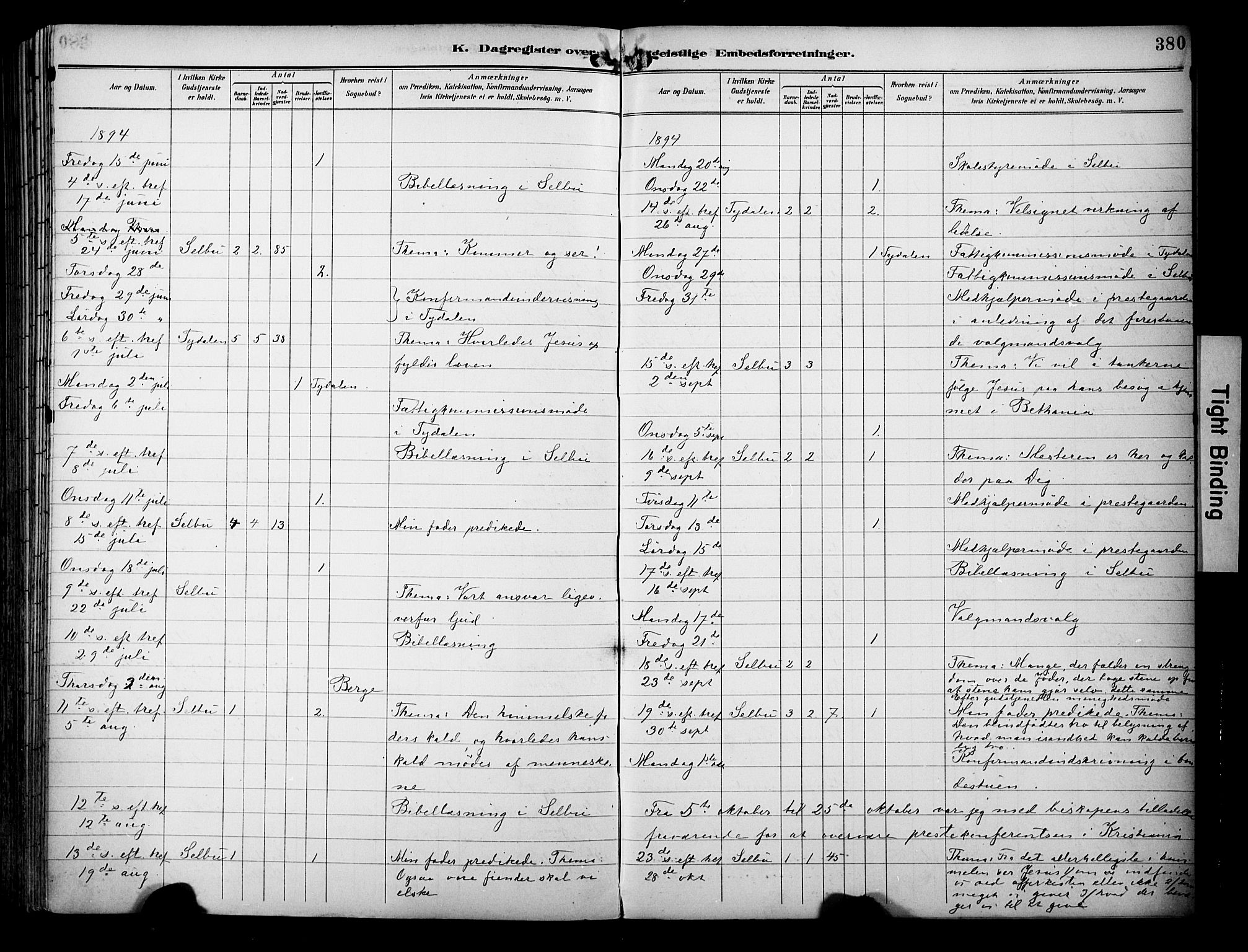 Ministerialprotokoller, klokkerbøker og fødselsregistre - Sør-Trøndelag, SAT/A-1456/695/L1149: Parish register (official) no. 695A09, 1891-1902, p. 380