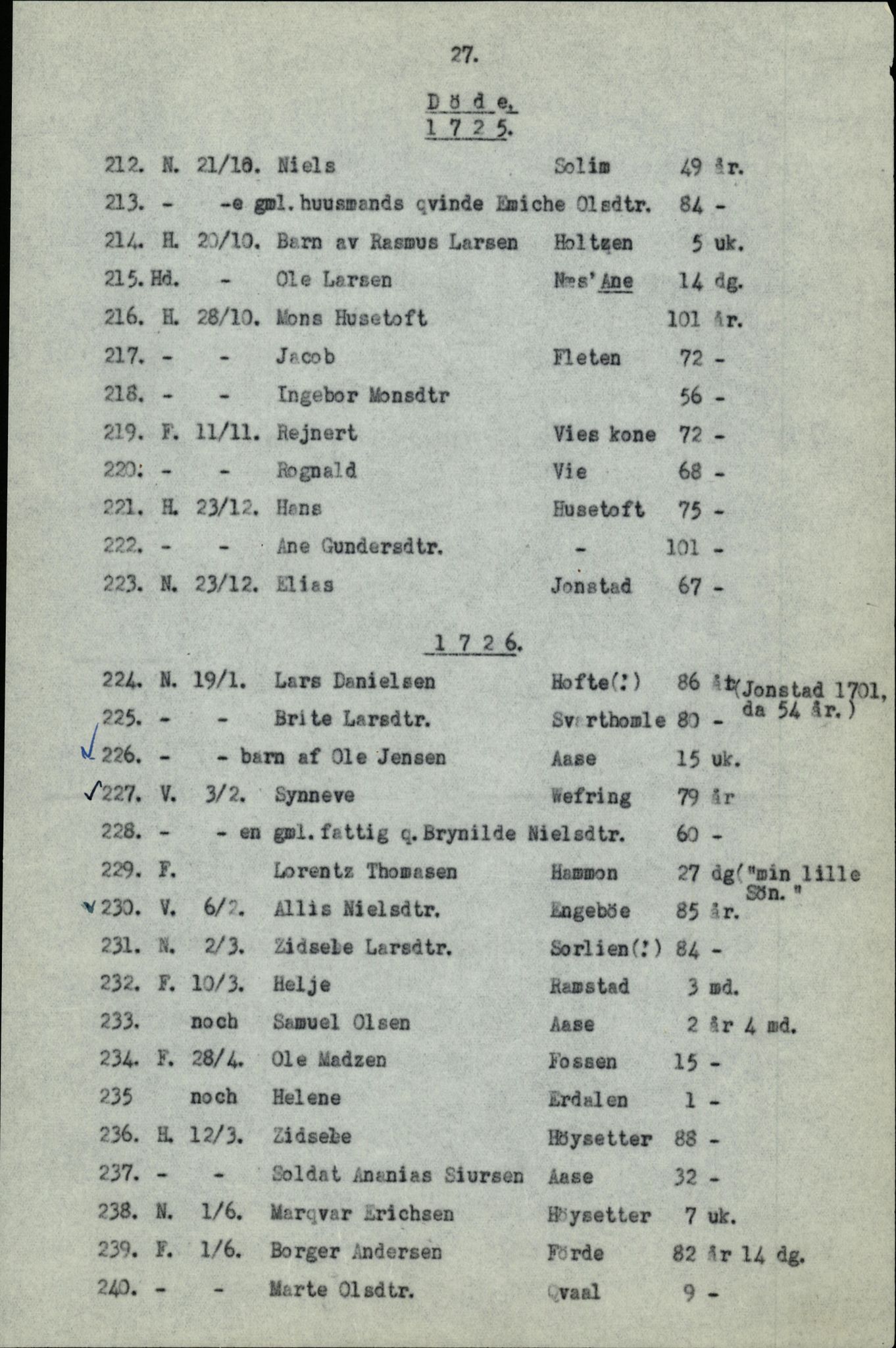 Samling av fulltekstavskrifter, SAB/FULLTEKST/B/14/0006: Førde sokneprestembete, ministerialbok nr. A 1, 1720-1727, p. 28