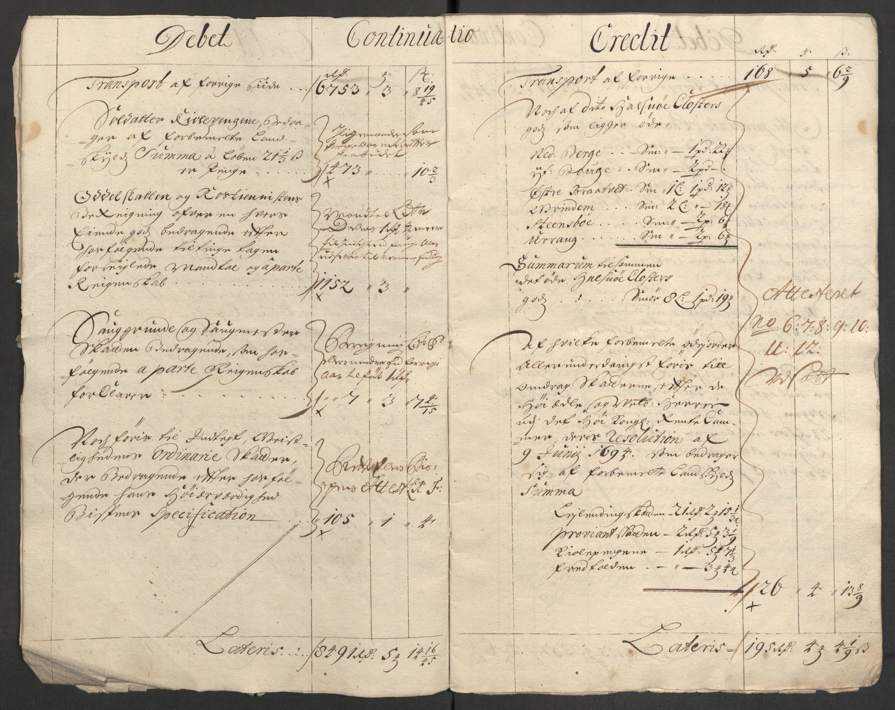 Rentekammeret inntil 1814, Reviderte regnskaper, Fogderegnskap, AV/RA-EA-4092/R48/L2977: Fogderegnskap Sunnhordland og Hardanger, 1697-1698, p. 8