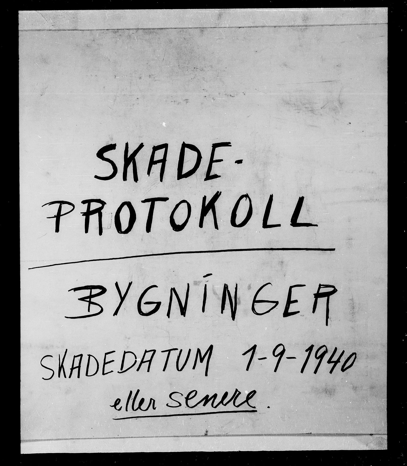 Krigsskadetrygdene for bygninger og løsøre, AV/RA-S-1548/V/L0034: Bygning, branntrygdet., 1940-1945