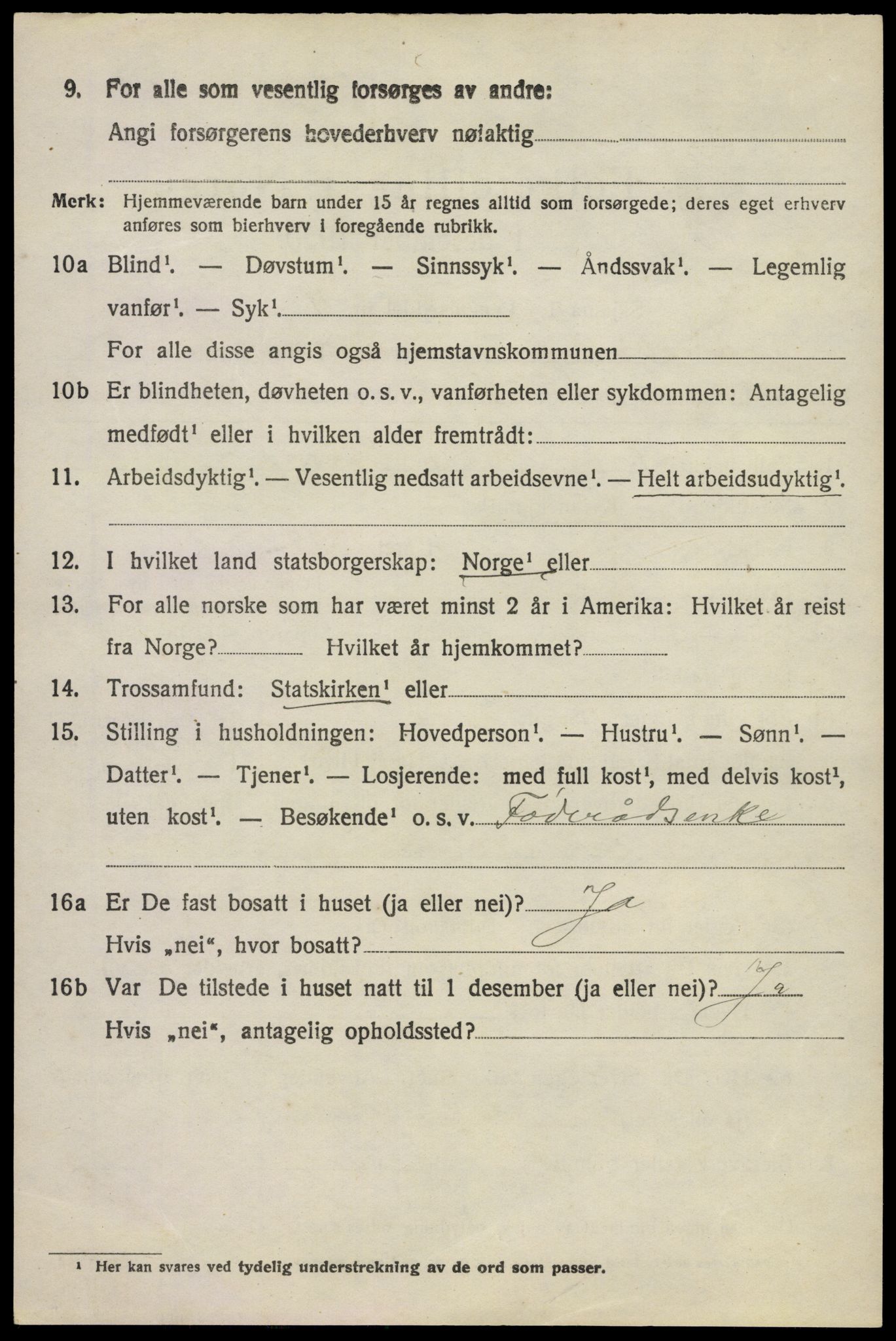 SAO, 1920 census for Enebakk, 1920, p. 3128