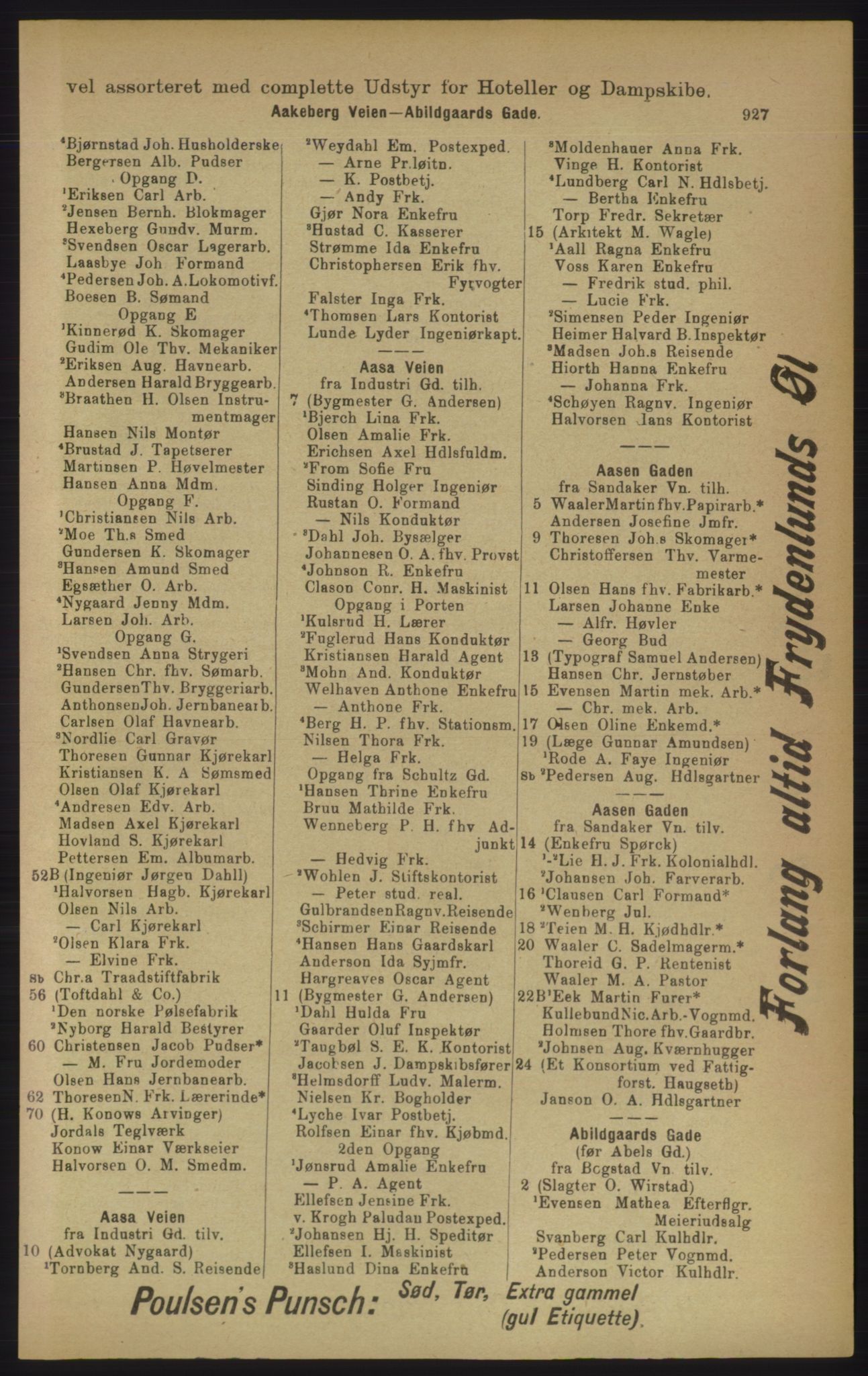 Kristiania/Oslo adressebok, PUBL/-, 1906, p. 927