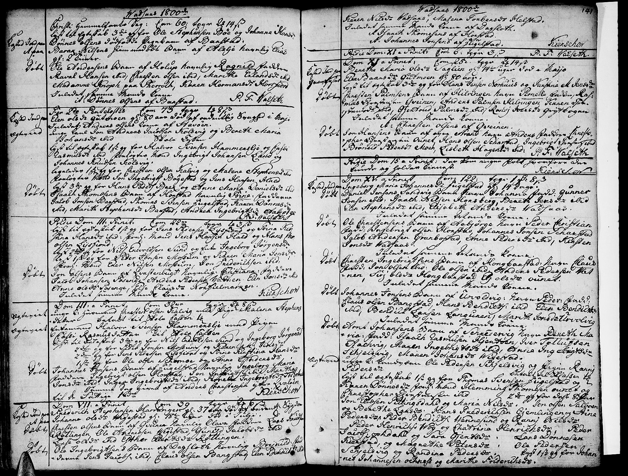 Ministerialprotokoller, klokkerbøker og fødselsregistre - Nordland, AV/SAT-A-1459/810/L0137: Parish register (official) no. 810A01, 1752-1817, p. 141