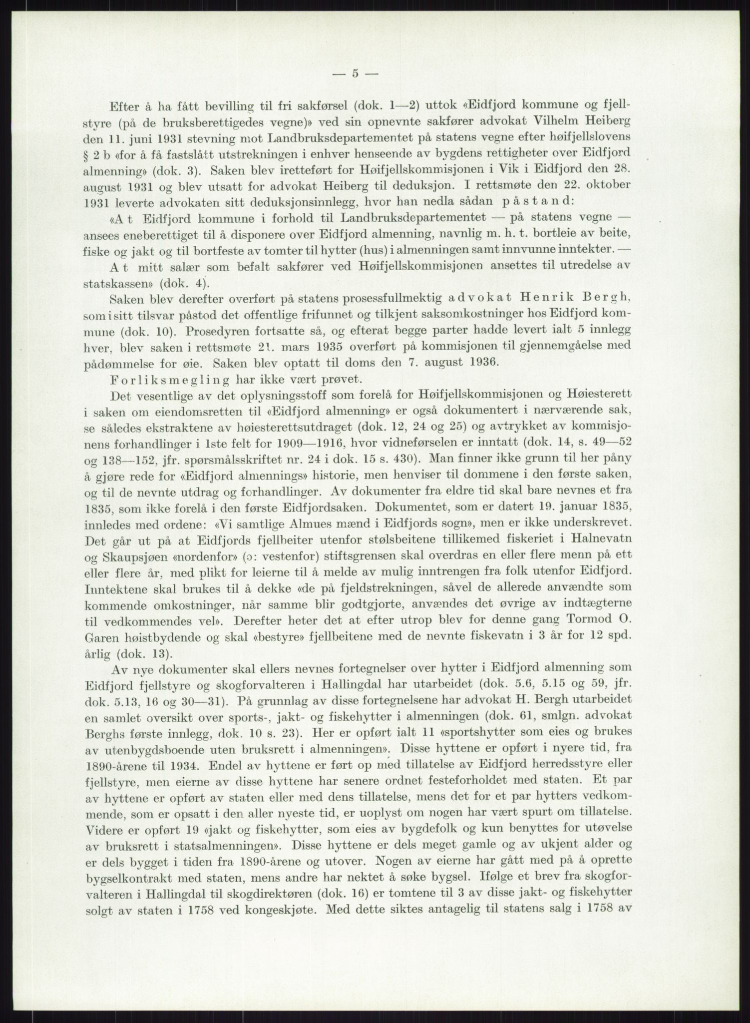 Høyfjellskommisjonen, AV/RA-S-1546/X/Xa/L0001: Nr. 1-33, 1909-1953, p. 866