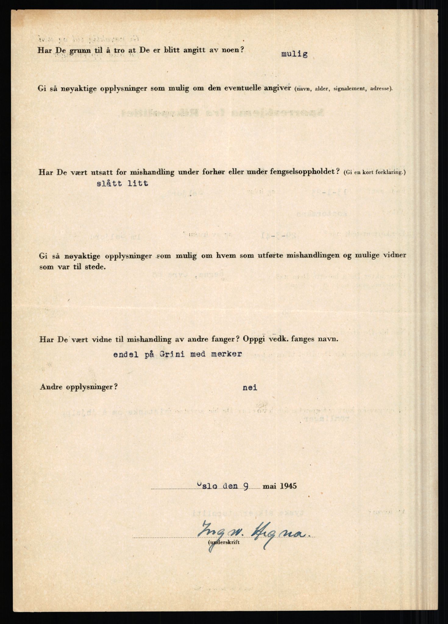 Rikspolitisjefen, AV/RA-S-1560/L/L0006: Hansen, Adolf Boye - Hemstad, Gunnar, 1940-1945, p. 958