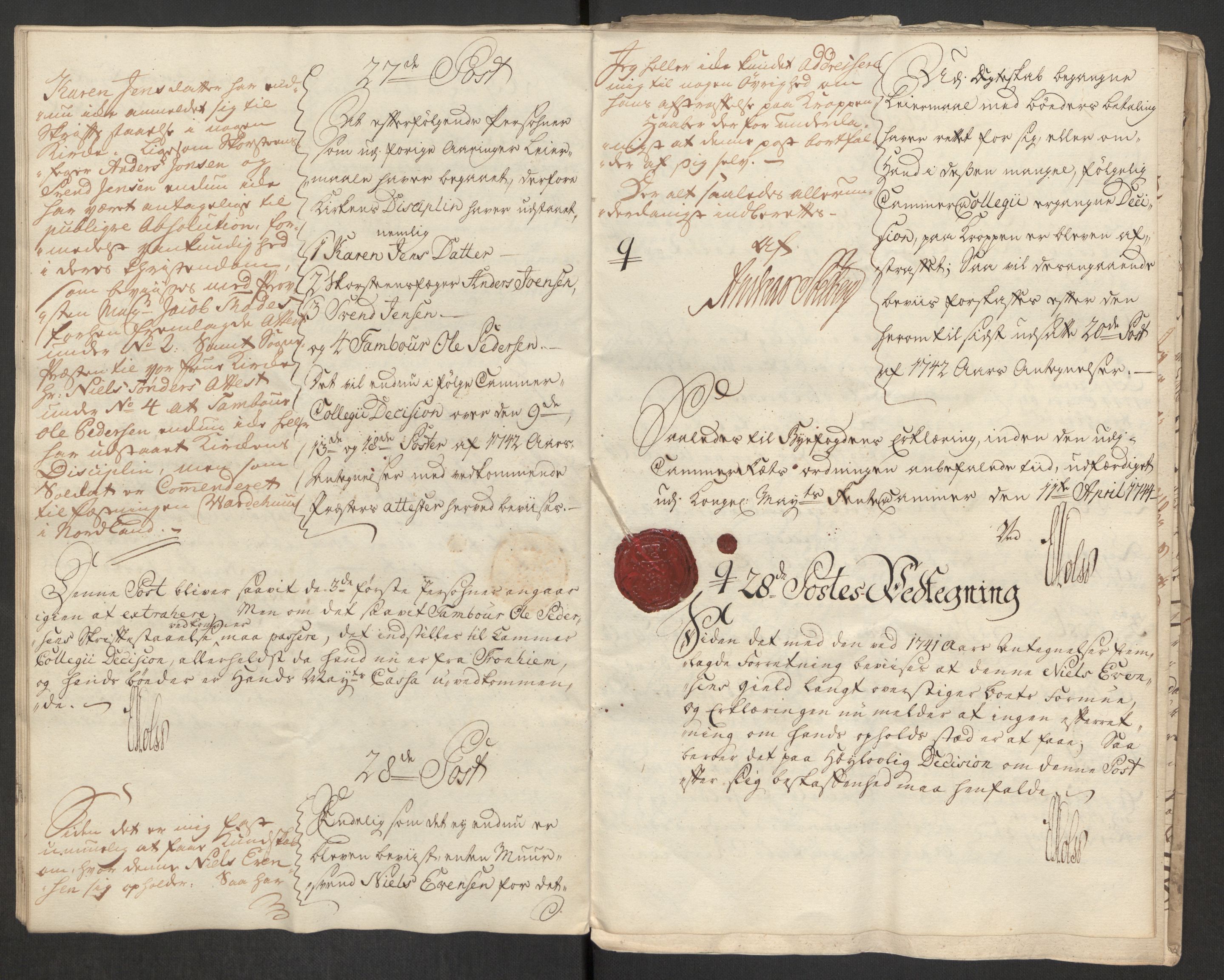 Rentekammeret inntil 1814, Reviderte regnskaper, Byregnskaper, AV/RA-EA-4066/R/Rs/L0541: [S22] Sikt og sakefall, 1743-1746, p. 93