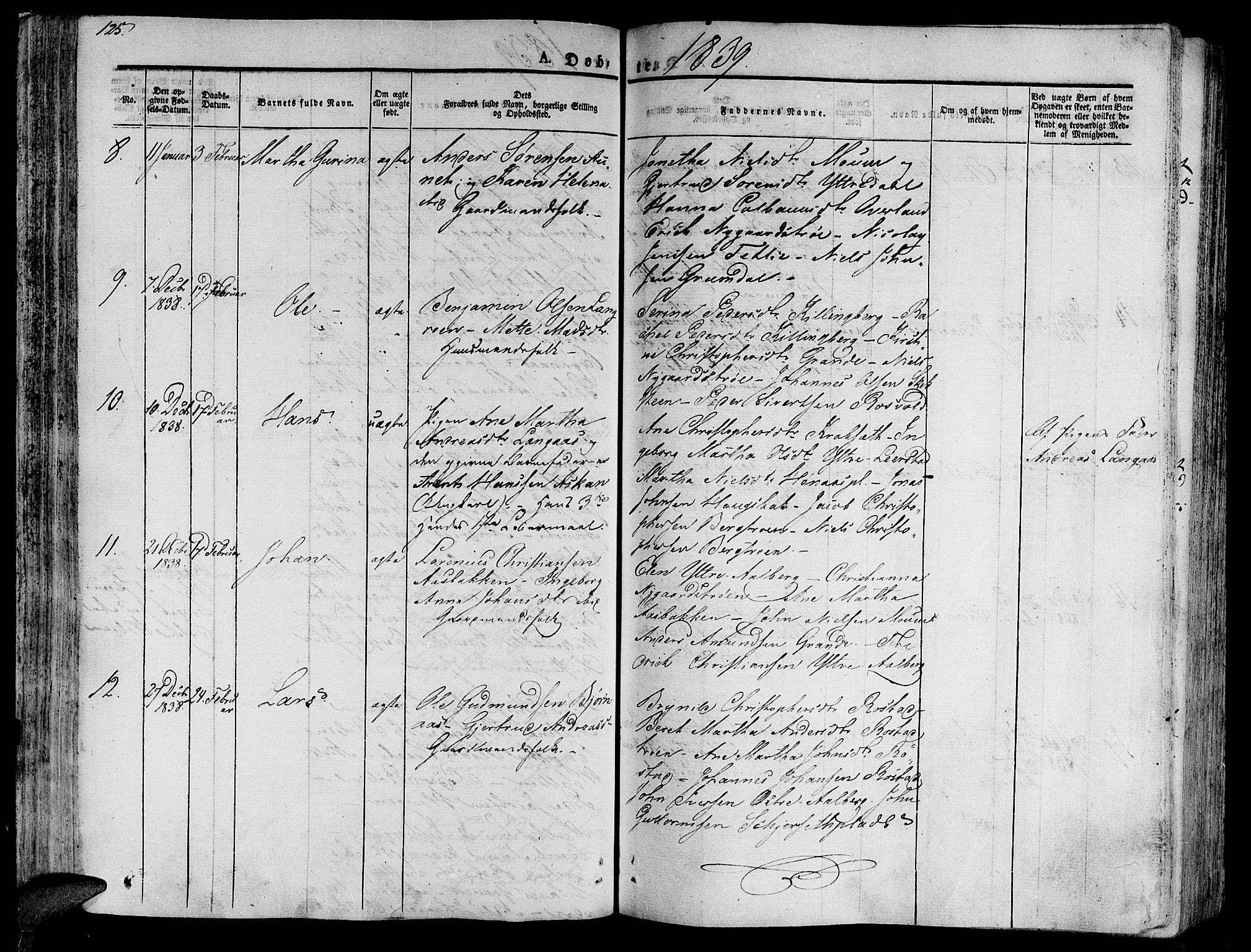 Ministerialprotokoller, klokkerbøker og fødselsregistre - Nord-Trøndelag, SAT/A-1458/701/L0006: Parish register (official) no. 701A06, 1825-1841, p. 125