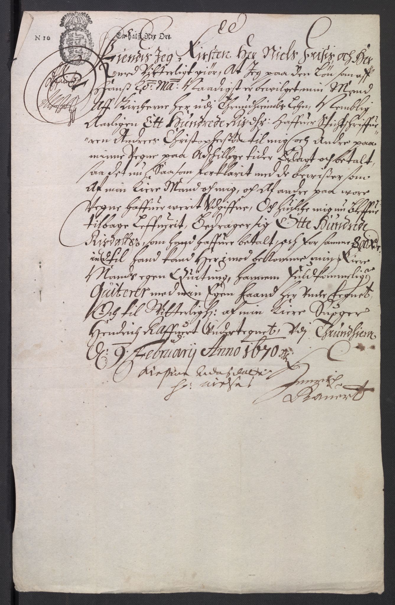 Rentekammeret inntil 1814, Reviderte regnskaper, Kirkeregnskap, AV/RA-EA-4067/Rf/L0121: Kirkeregnskap, 1656-1679, p. 292