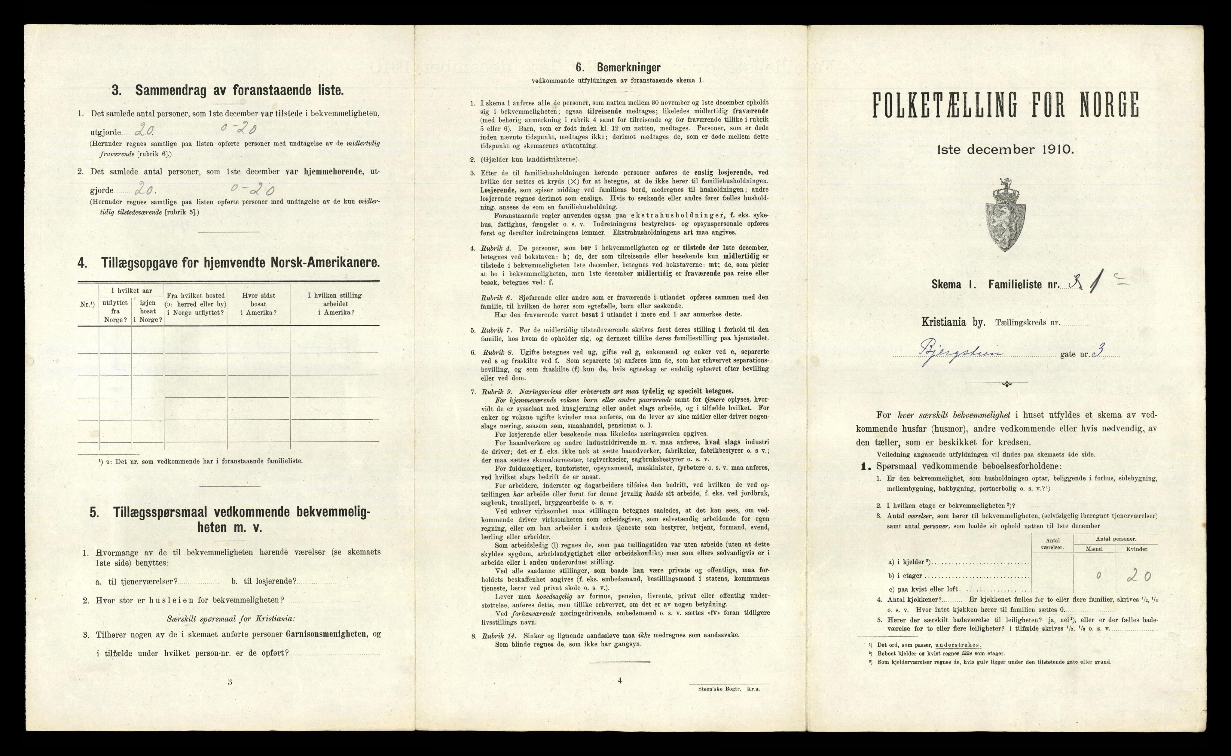 RA, 1910 census for Kristiania, 1910, p. 6173