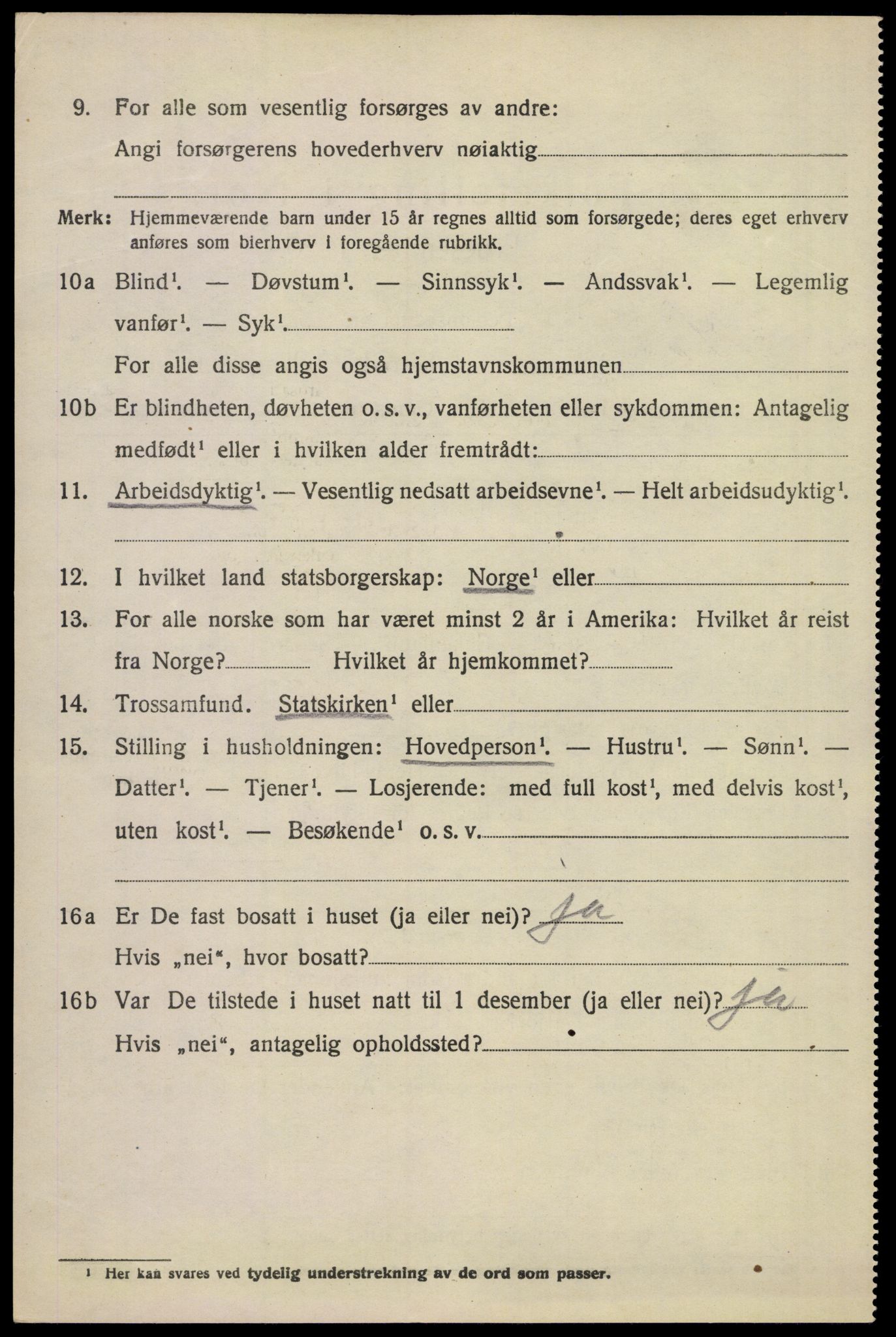 SAKO, 1920 census for Sem, 1920, p. 8514