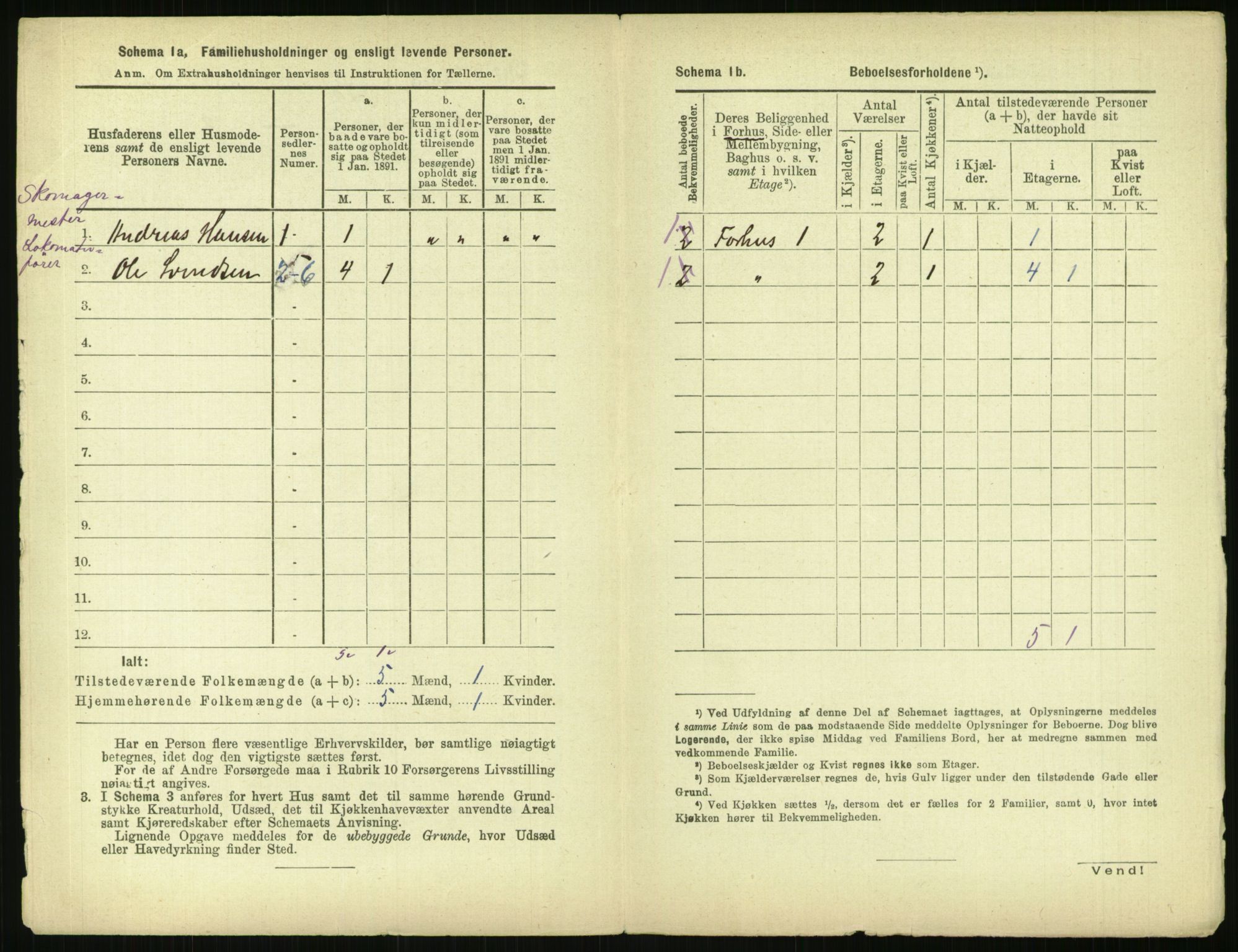 RA, 1891 census for 0301 Kristiania, 1891, p. 115410