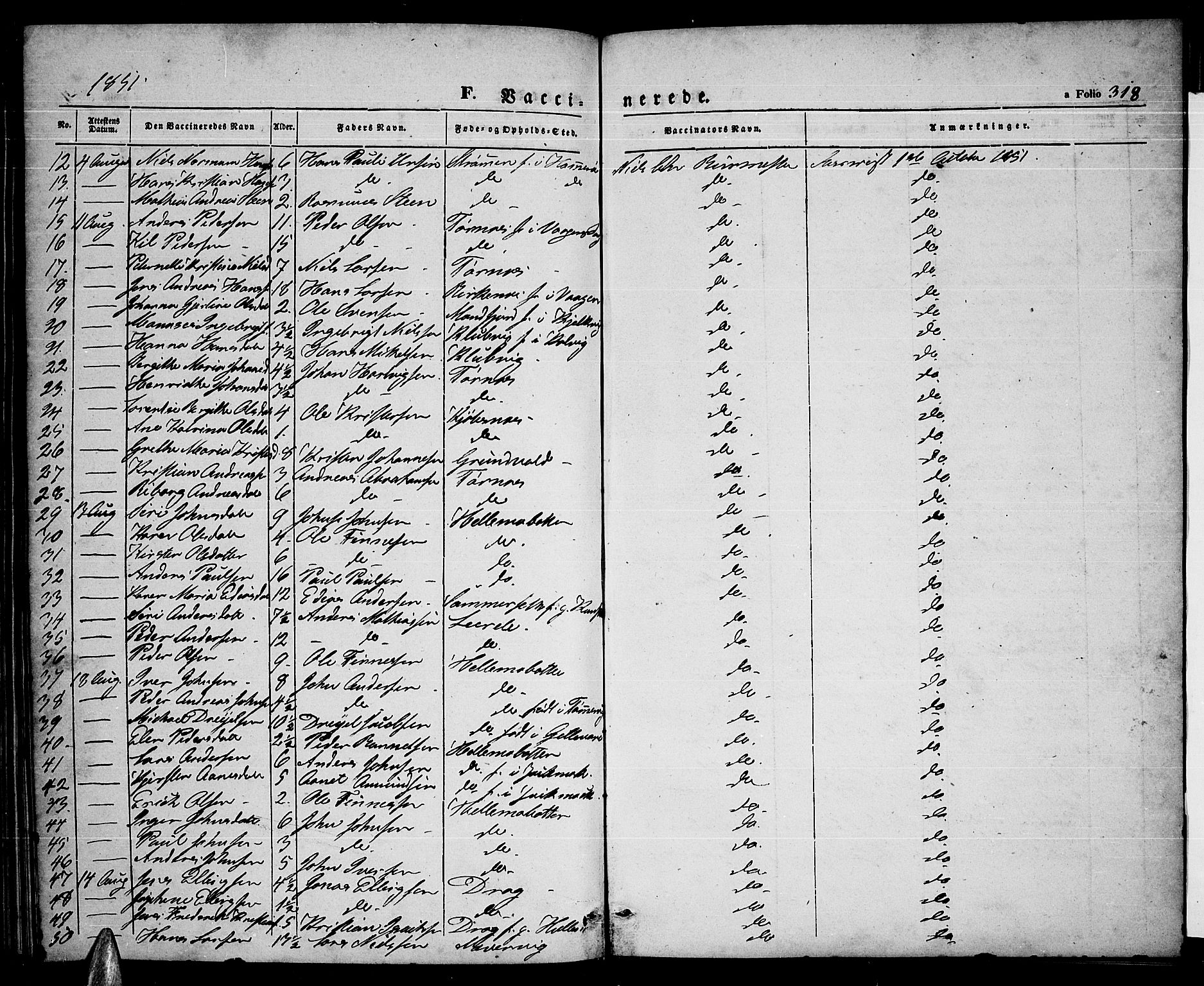 Ministerialprotokoller, klokkerbøker og fødselsregistre - Nordland, AV/SAT-A-1459/872/L1045: Parish register (copy) no. 872C01, 1840-1851, p. 318