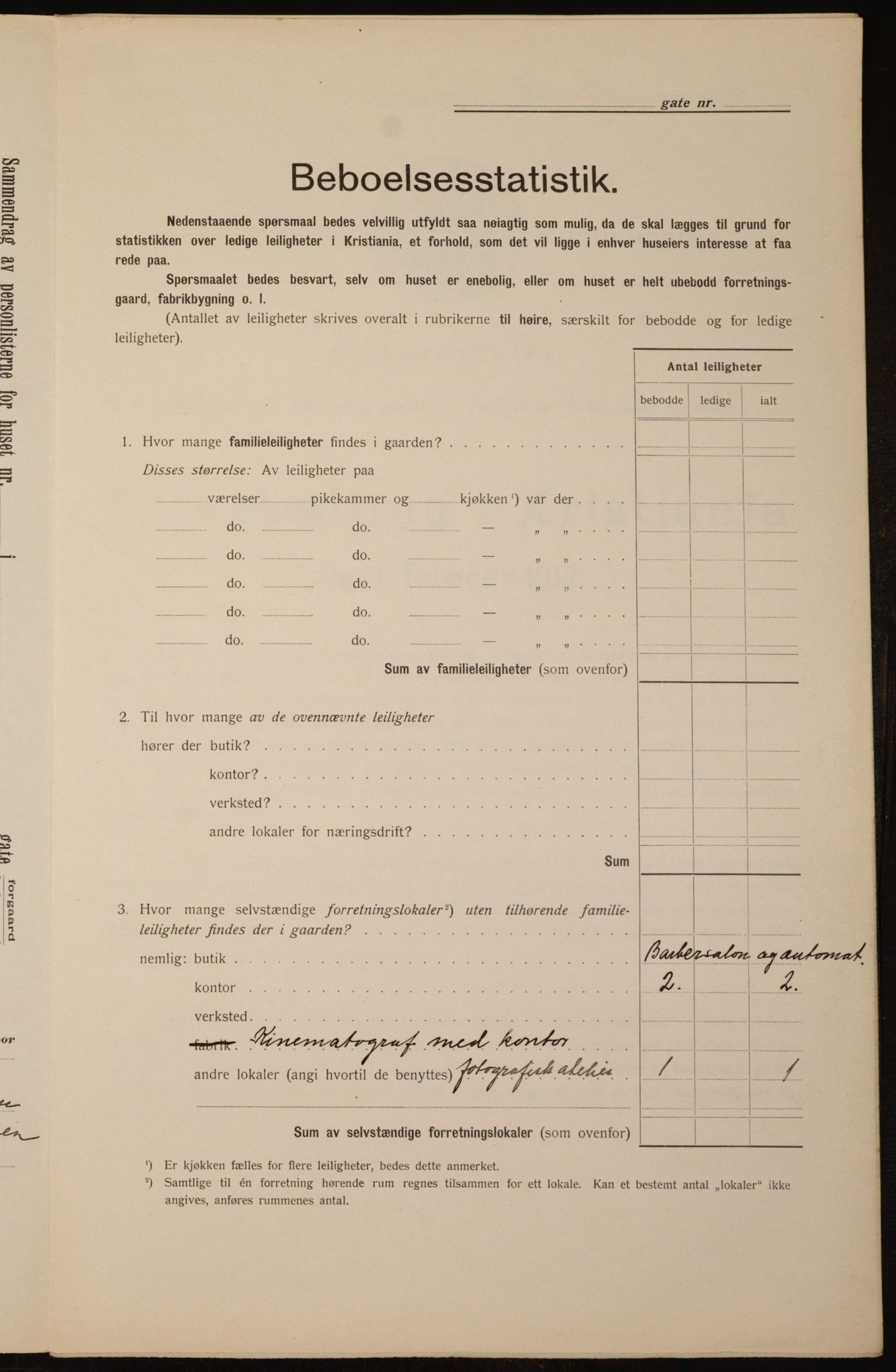 OBA, Municipal Census 1912 for Kristiania, 1912, p. 103601