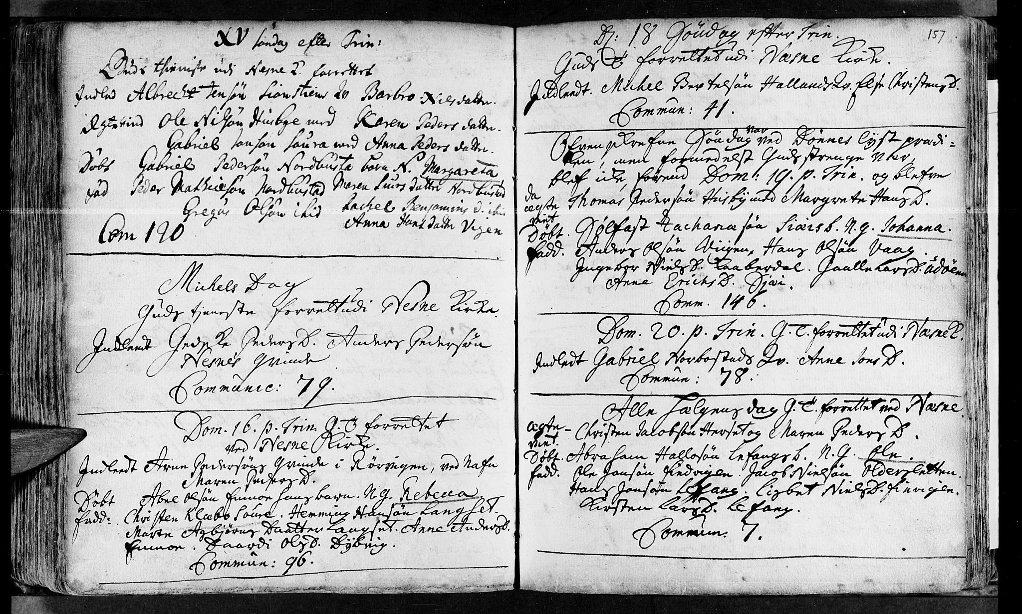 Ministerialprotokoller, klokkerbøker og fødselsregistre - Nordland, AV/SAT-A-1459/838/L0542: Parish register (official) no. 838A01, 1704-1737, p. 157