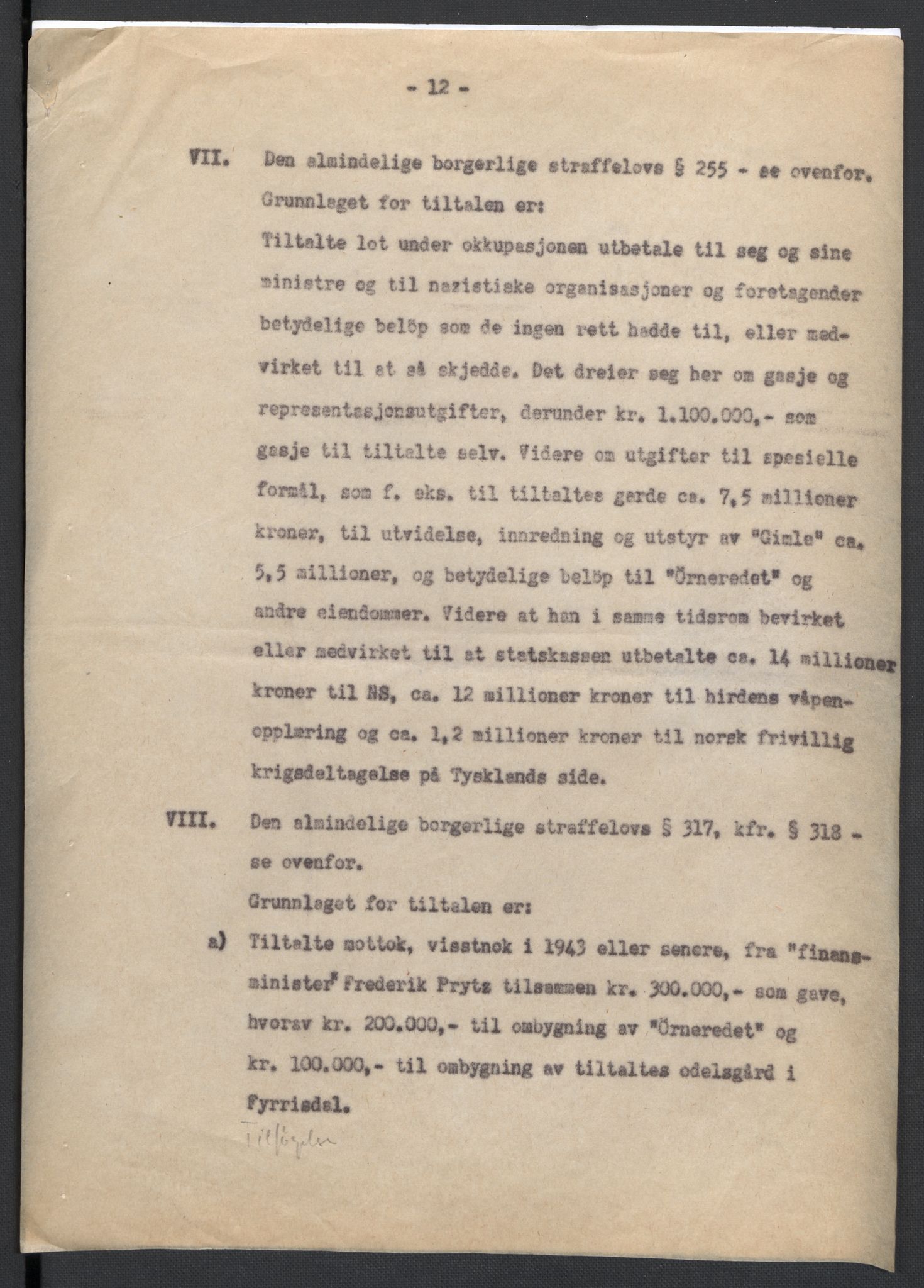 Landssvikarkivet, Oslo politikammer, AV/RA-S-3138-01/D/Da/L0003: Dnr. 29, 1945, p. 3499