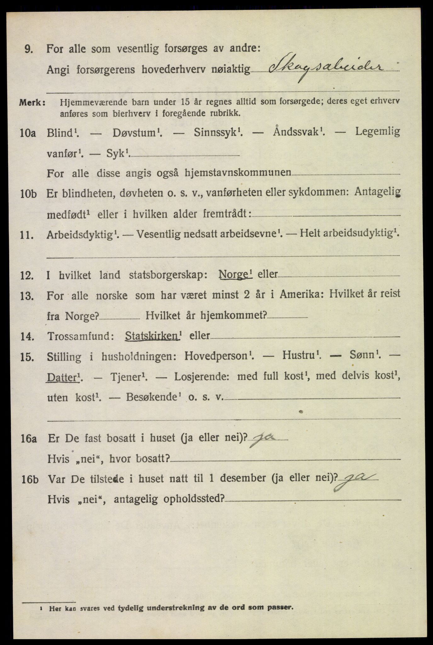 SAH, 1920 census for Trysil, 1920, p. 7762
