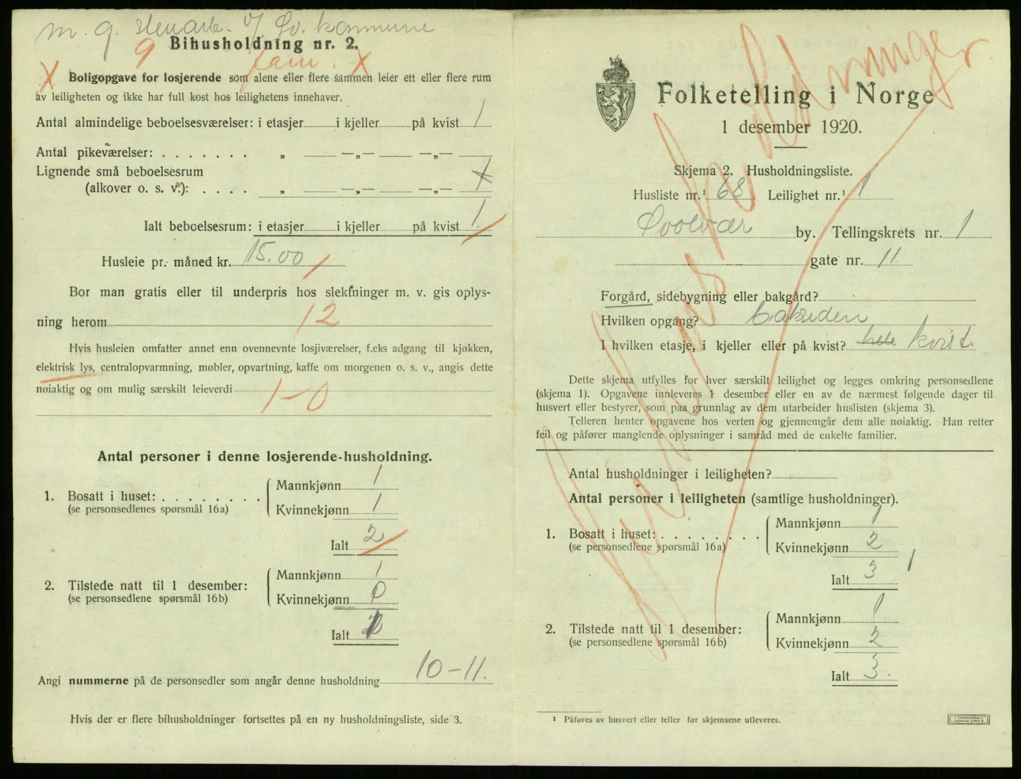 SAT, 1920 census for Svolvær, 1920, p. 203