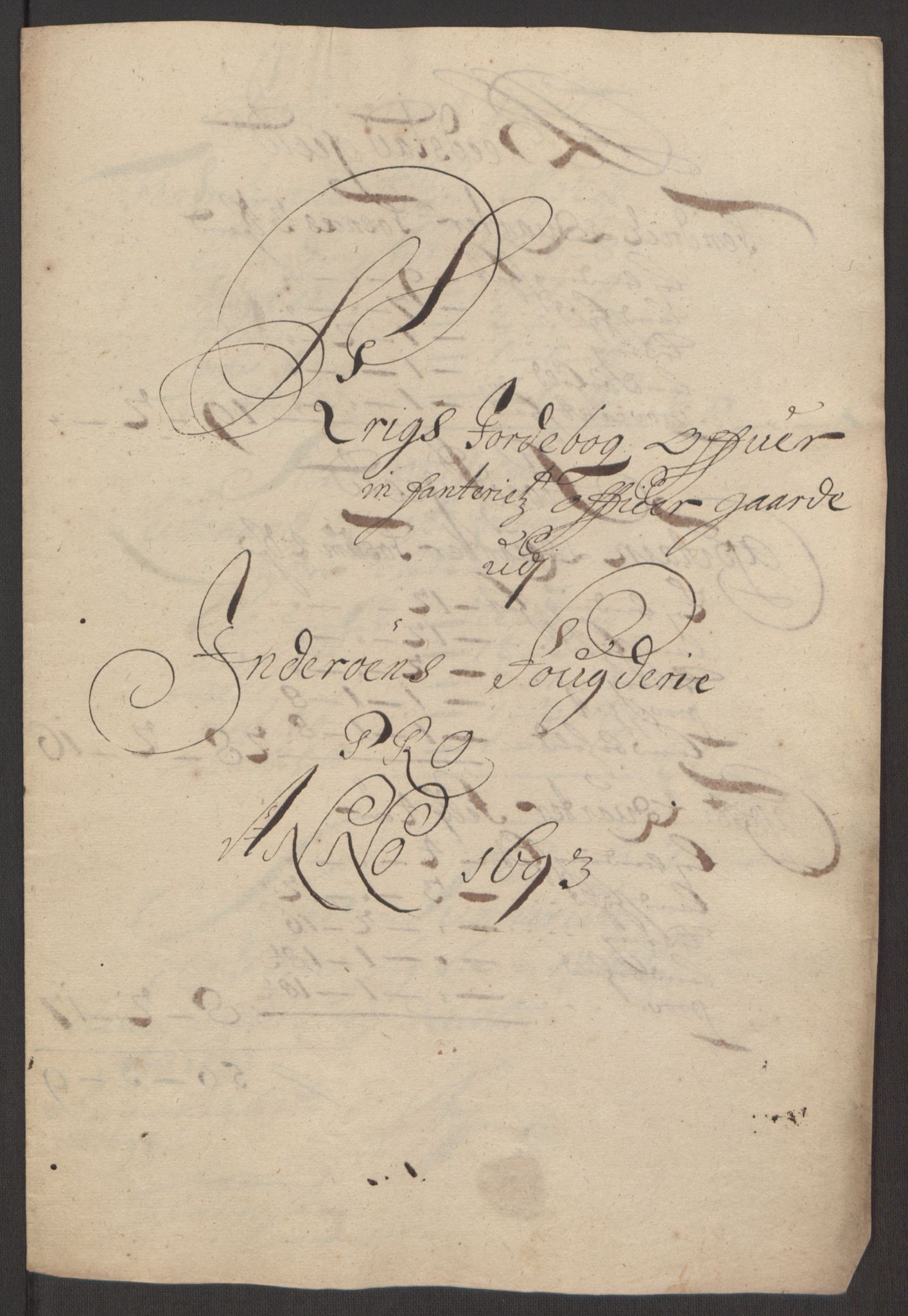 Rentekammeret inntil 1814, Reviderte regnskaper, Fogderegnskap, RA/EA-4092/R63/L4308: Fogderegnskap Inderøy, 1692-1694, p. 511