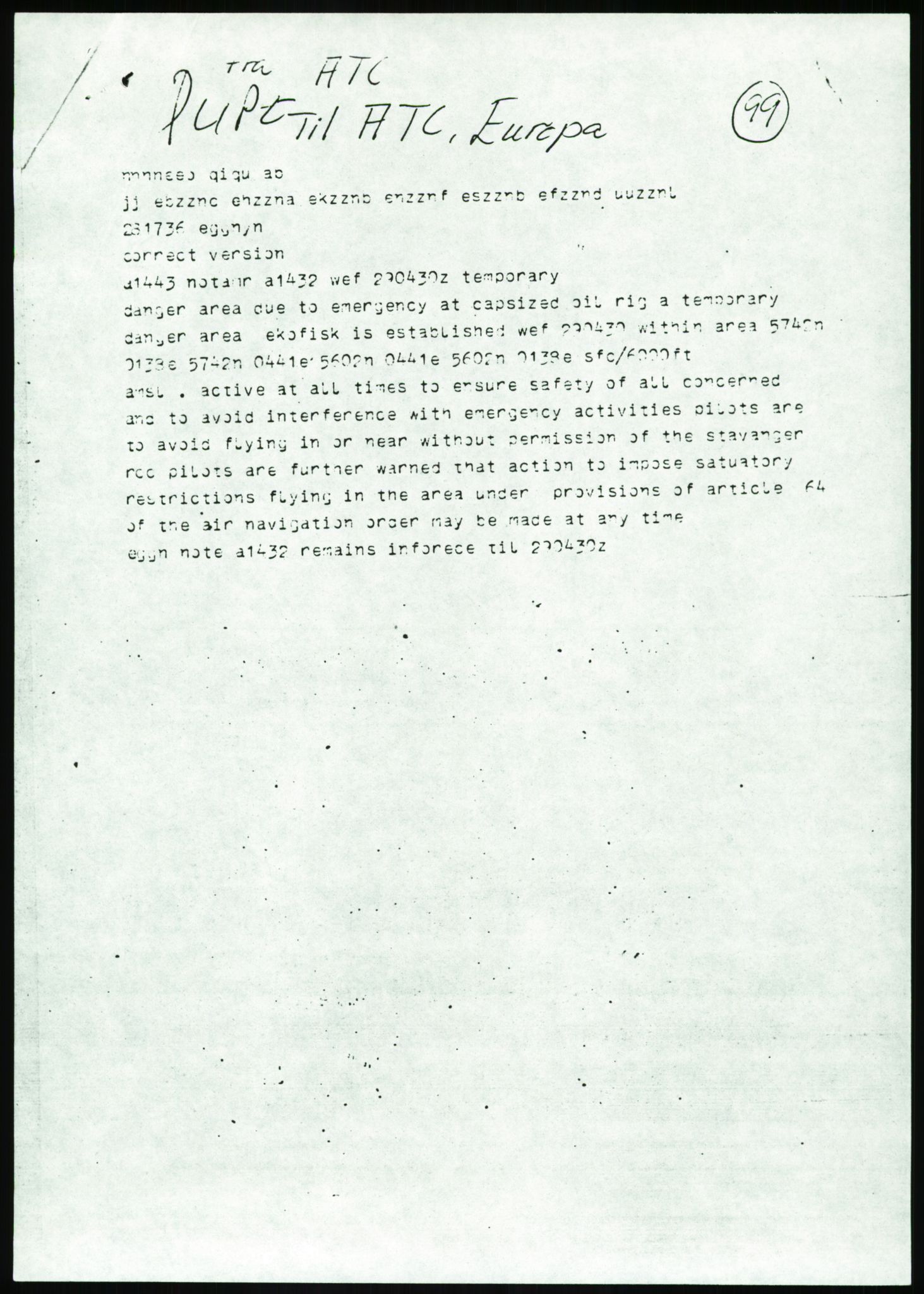 Justisdepartementet, Granskningskommisjonen ved Alexander Kielland-ulykken 27.3.1980, AV/RA-S-1165/D/L0017: P Hjelpefartøy (Doku.liste + P1-P6 av 6)/Q Hovedredningssentralen (Q0-Q27 av 27), 1980-1981, p. 562