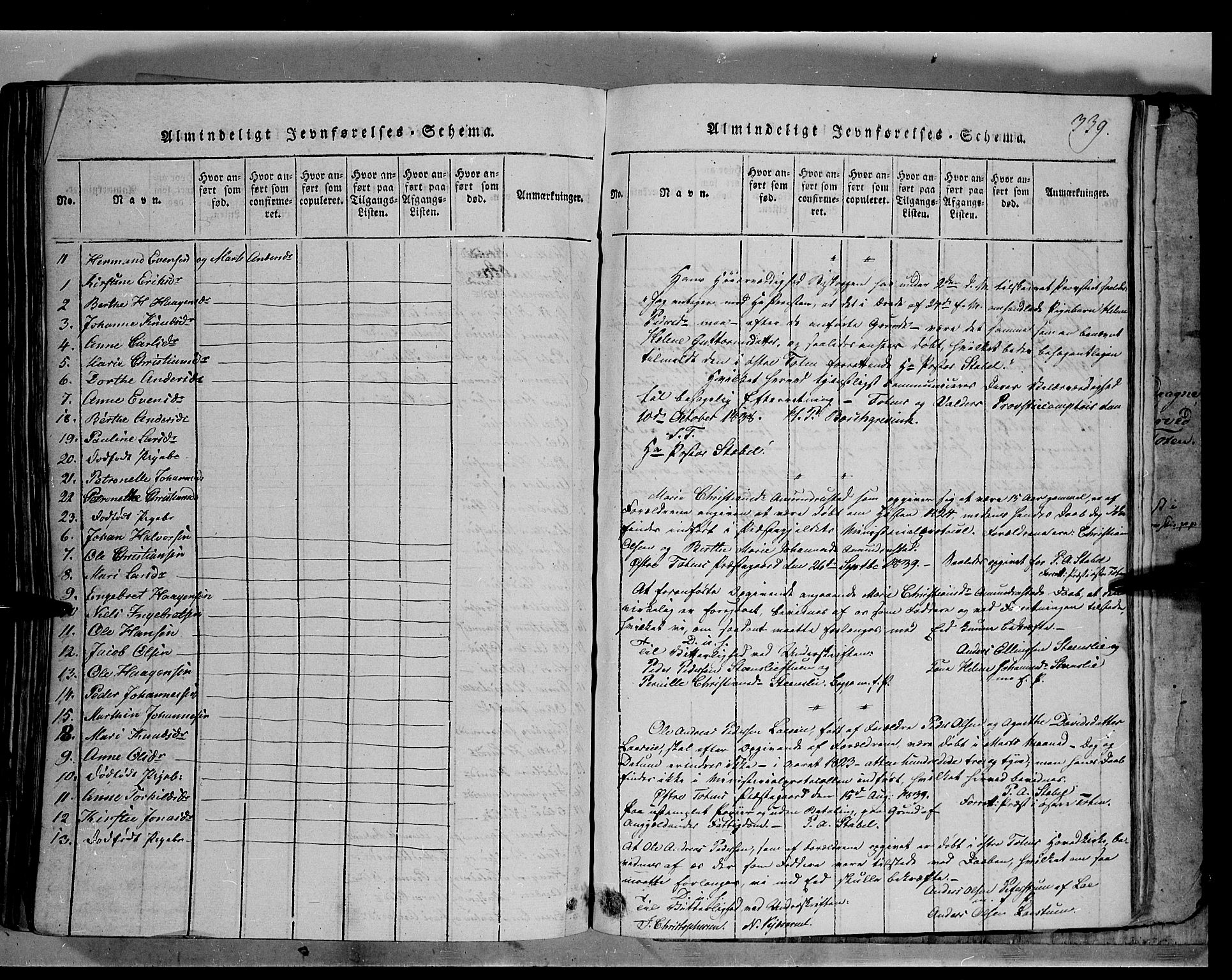 Østre Toten prestekontor, SAH/PREST-104/H/Ha/Haa/L0001: Parish register (official) no. 1, 1828-1839, p. 339