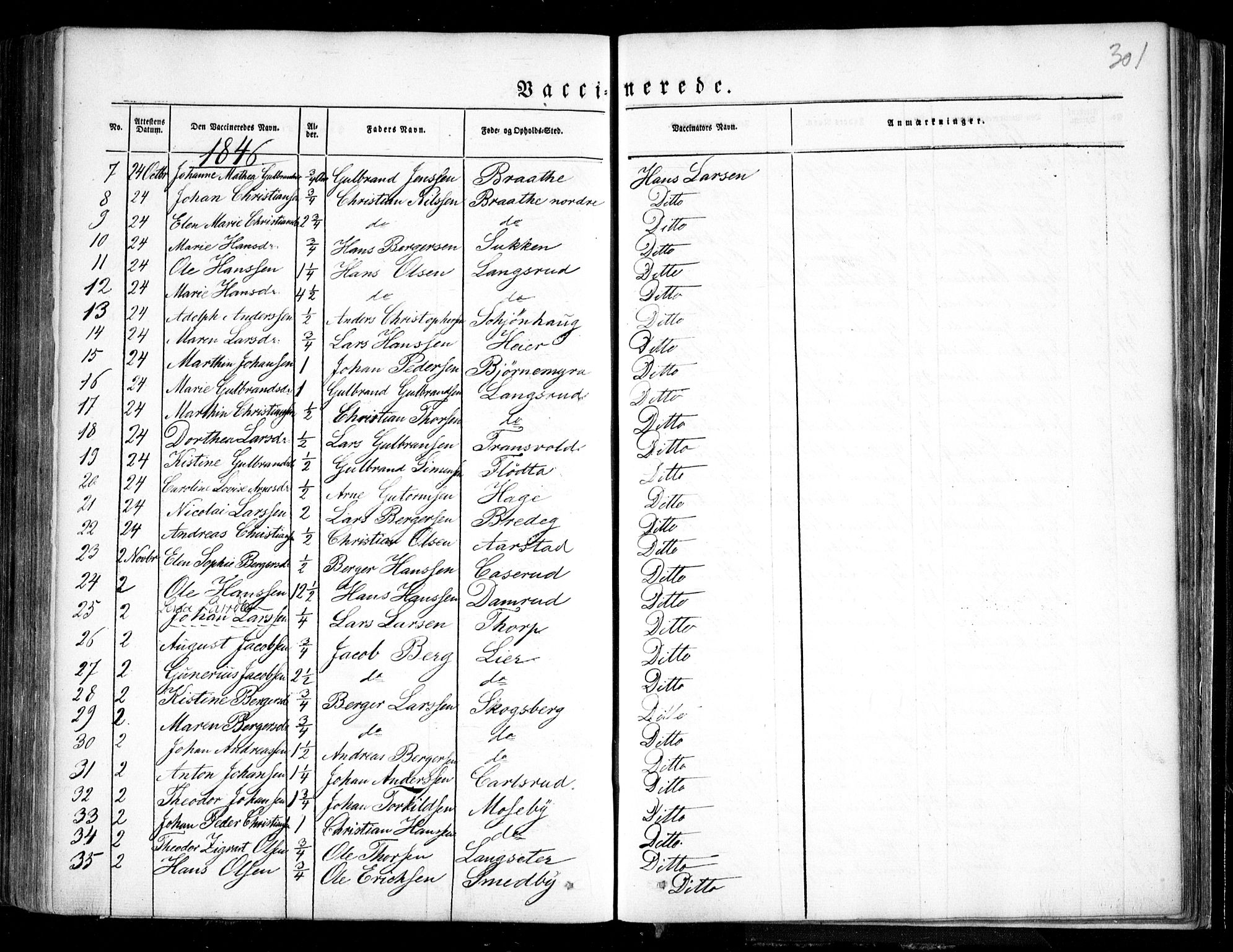 Trøgstad prestekontor Kirkebøker, AV/SAO-A-10925/F/Fa/L0007: Parish register (official) no. I 7, 1845-1854, p. 301