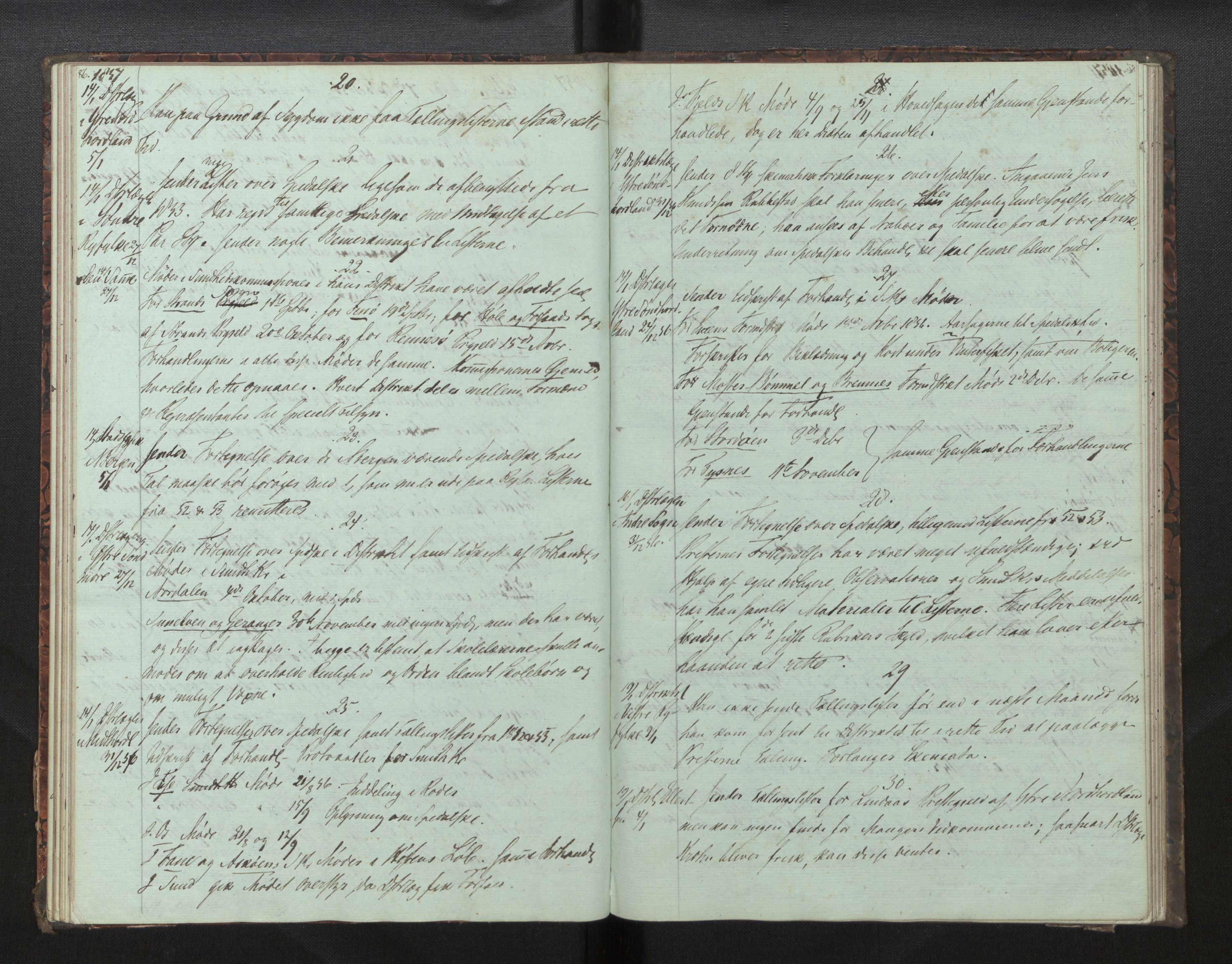 Lepraarkiver - Overlegen for den spedalske sykdom, AV/SAB-A-61001/B.c/L0001: Journal, 1854-1859, p. 86-87