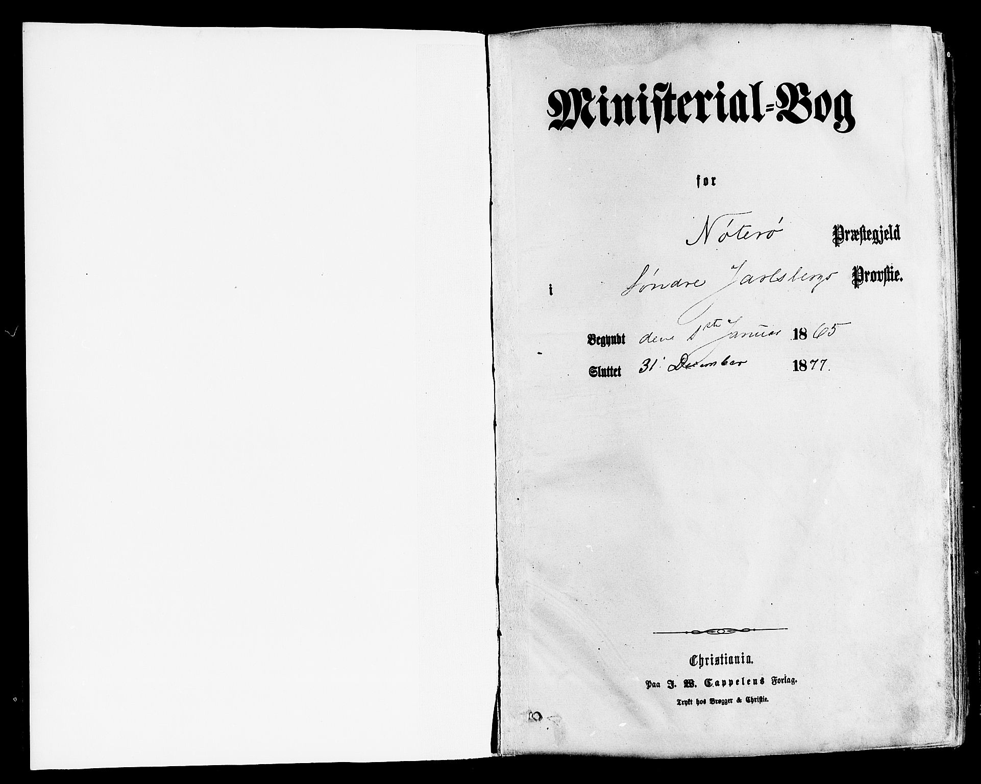 Nøtterøy kirkebøker, AV/SAKO-A-354/F/Fa/L0007: Parish register (official) no. I 7, 1865-1877