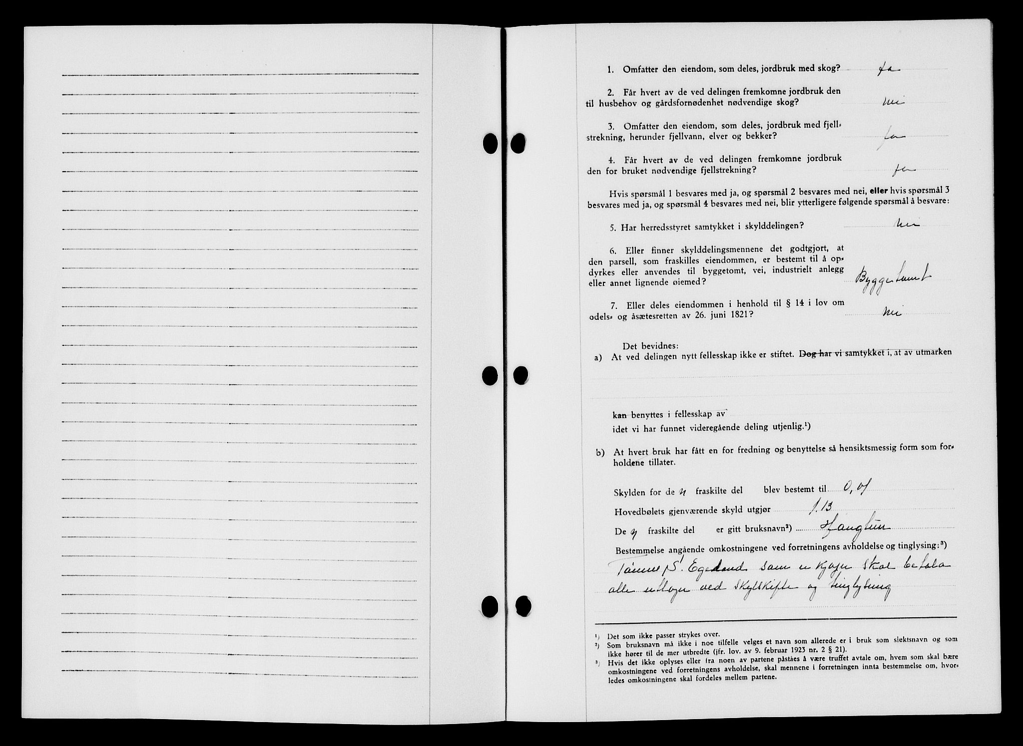 Flekkefjord sorenskriveri, AV/SAK-1221-0001/G/Gb/Gba/L0057: Mortgage book no. A-5, 1941-1942, Diary no: : 409/1942