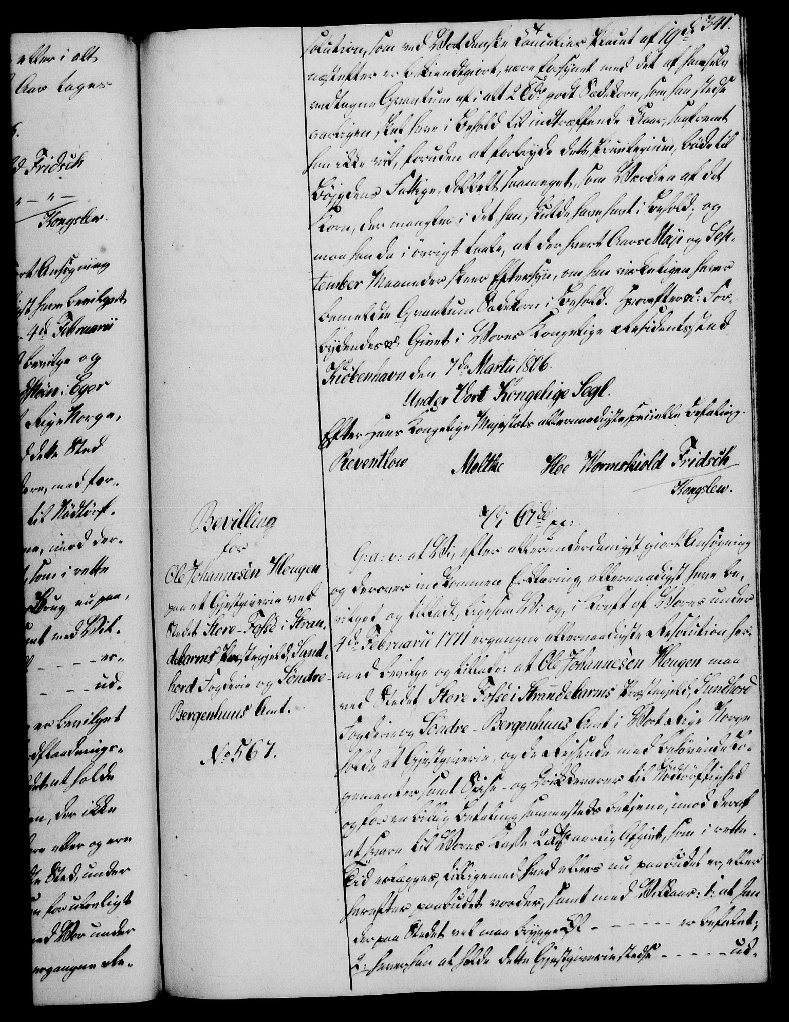 Rentekammeret, Kammerkanselliet, AV/RA-EA-3111/G/Gg/Gga/L0018: Norsk ekspedisjonsprotokoll med register (merket RK 53.18), 1804-1806, p. 341