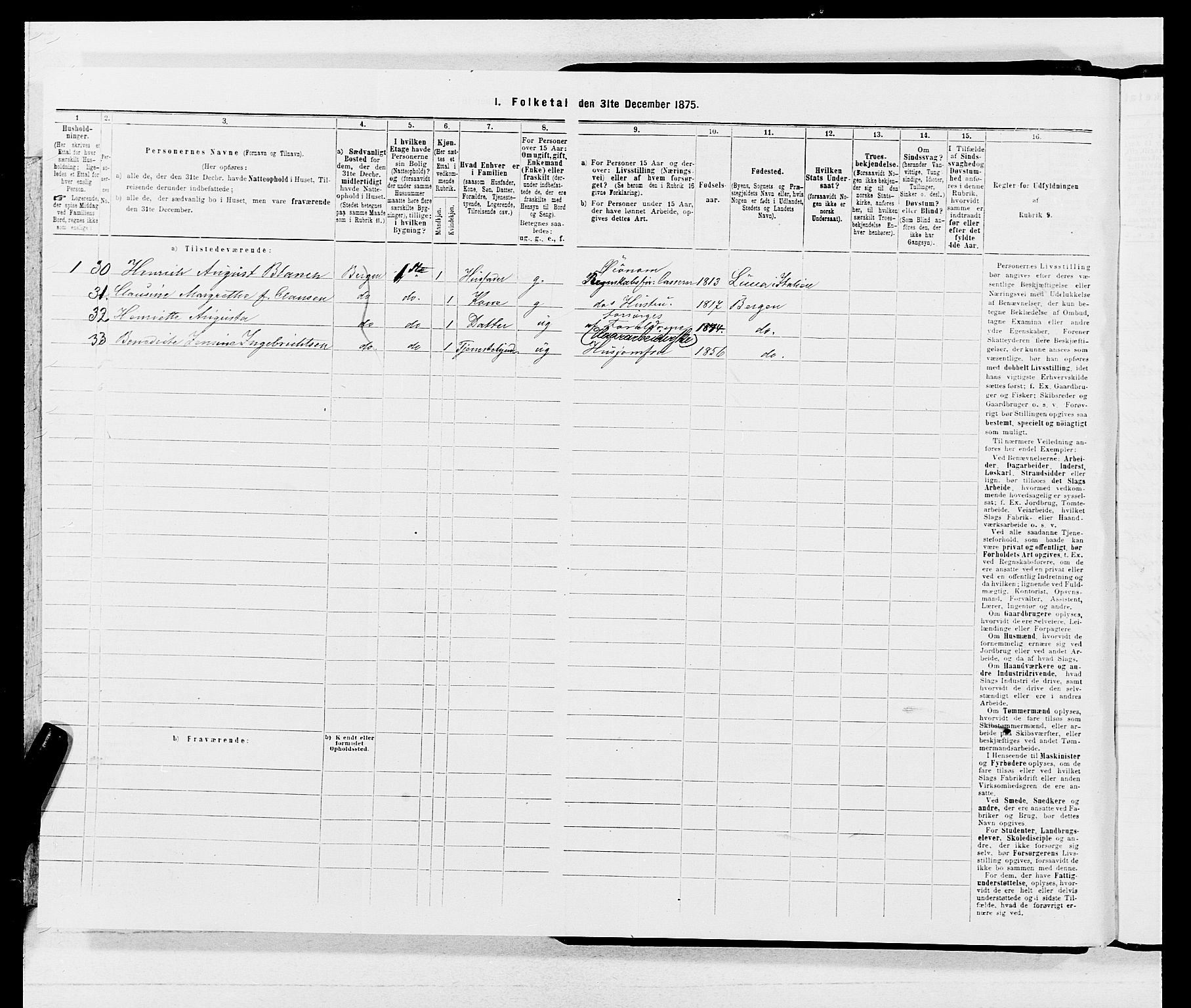 SAB, 1875 census for 1301 Bergen, 1875, p. 3798