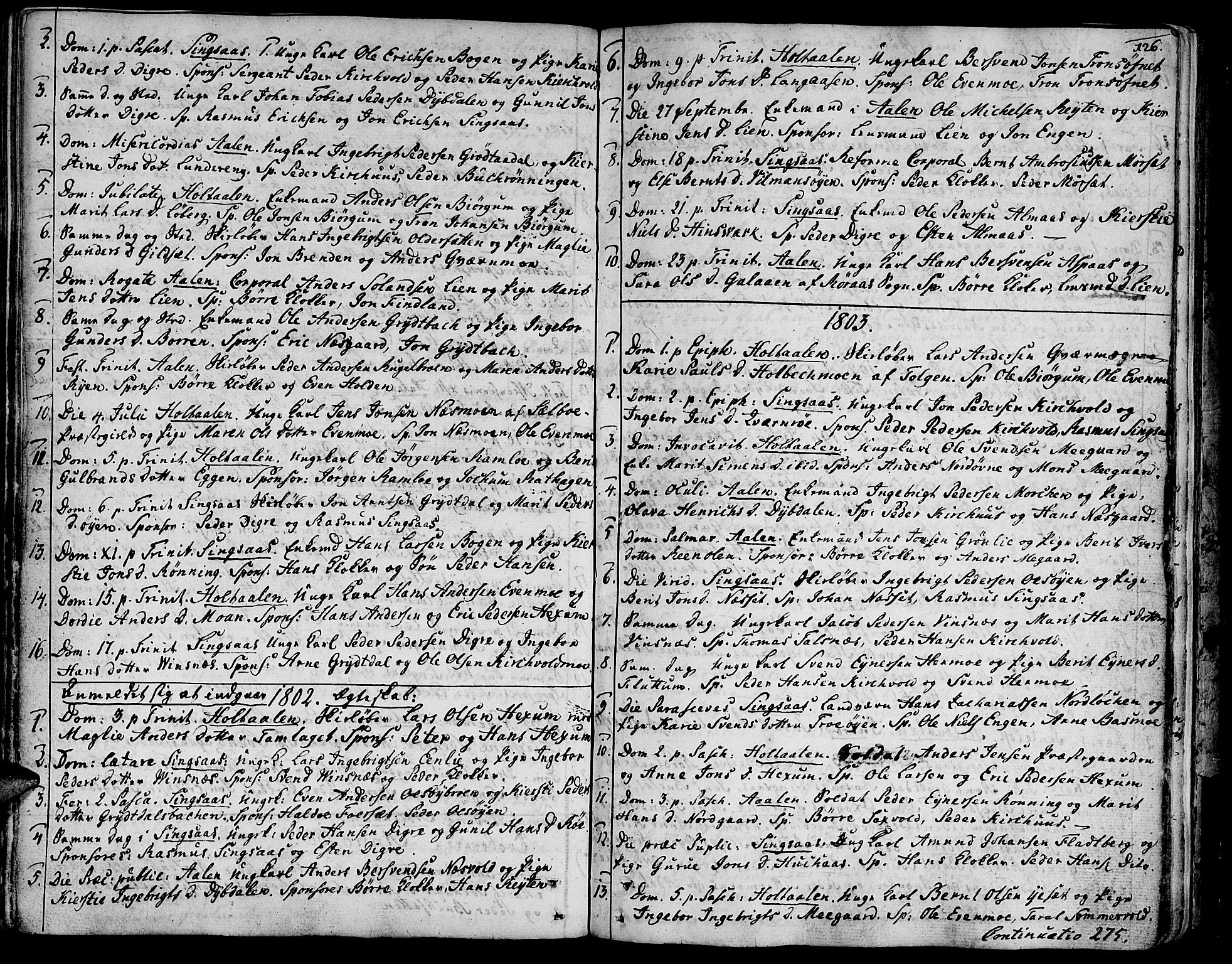Ministerialprotokoller, klokkerbøker og fødselsregistre - Sør-Trøndelag, SAT/A-1456/685/L0952: Parish register (official) no. 685A01, 1745-1804, p. 126