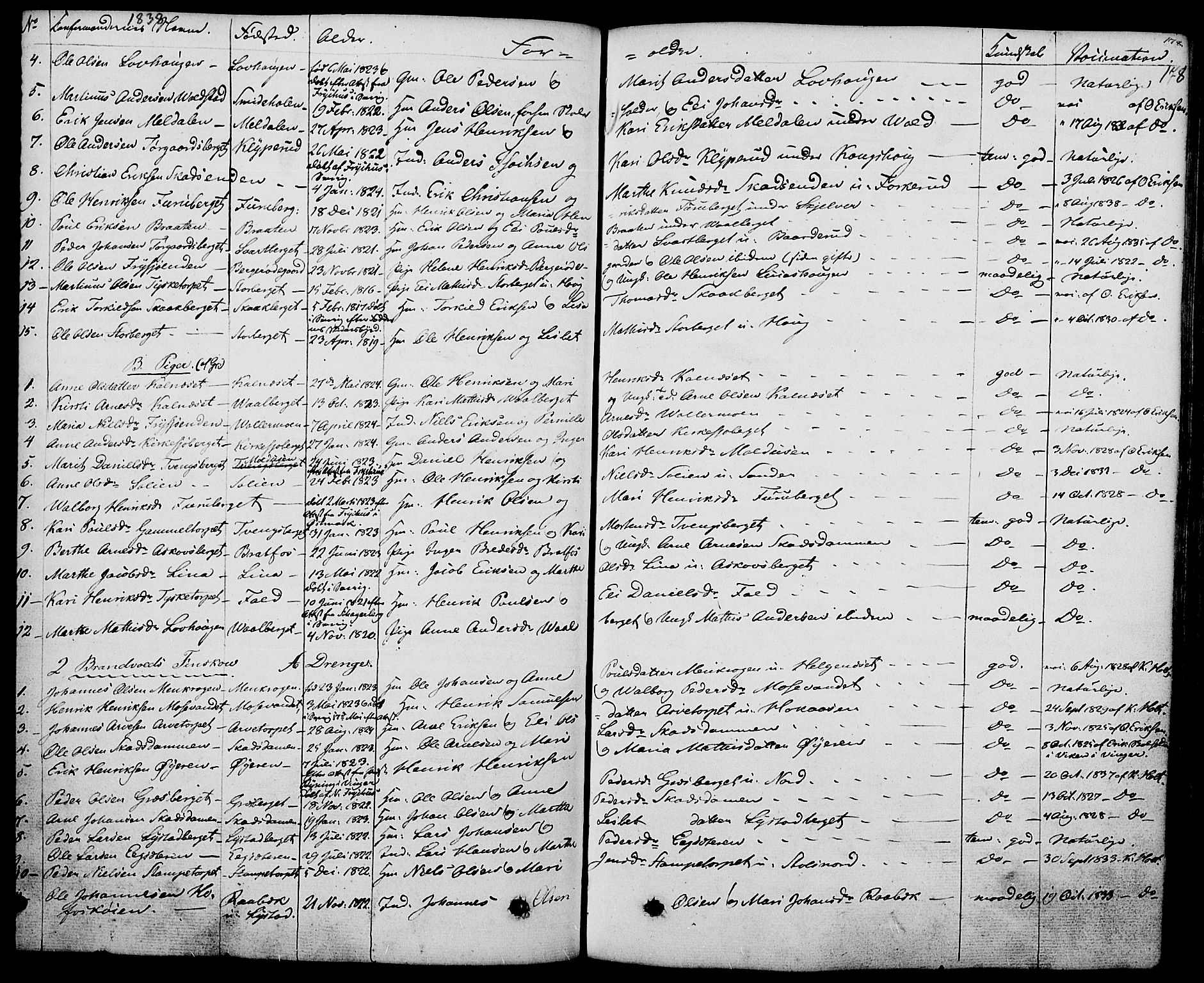 Grue prestekontor, AV/SAH-PREST-036/H/Ha/Haa/L0007: Parish register (official) no. 7, 1830-1847, p. 178