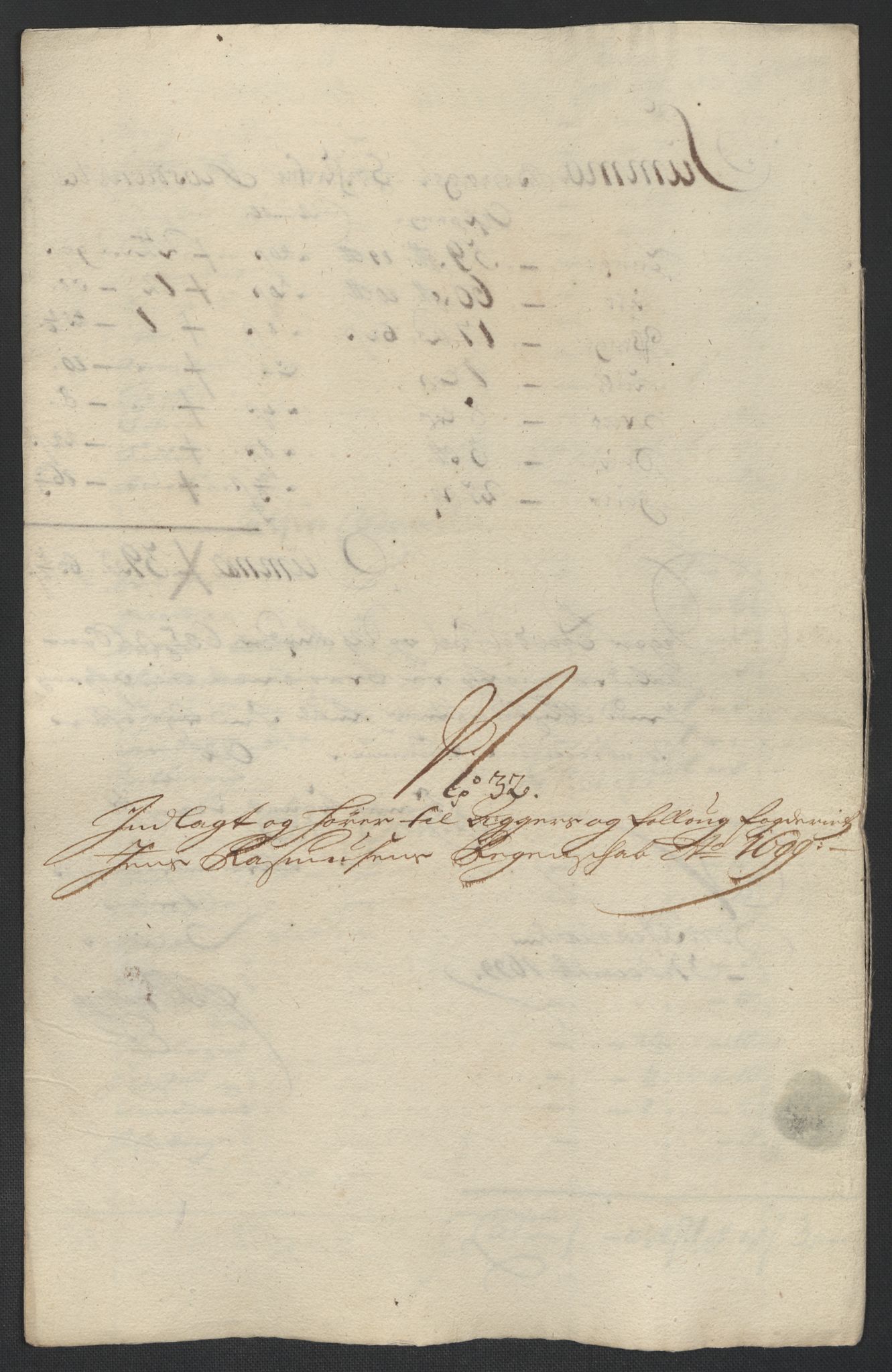 Rentekammeret inntil 1814, Reviderte regnskaper, Fogderegnskap, AV/RA-EA-4092/R10/L0442: Fogderegnskap Aker og Follo, 1699, p. 341