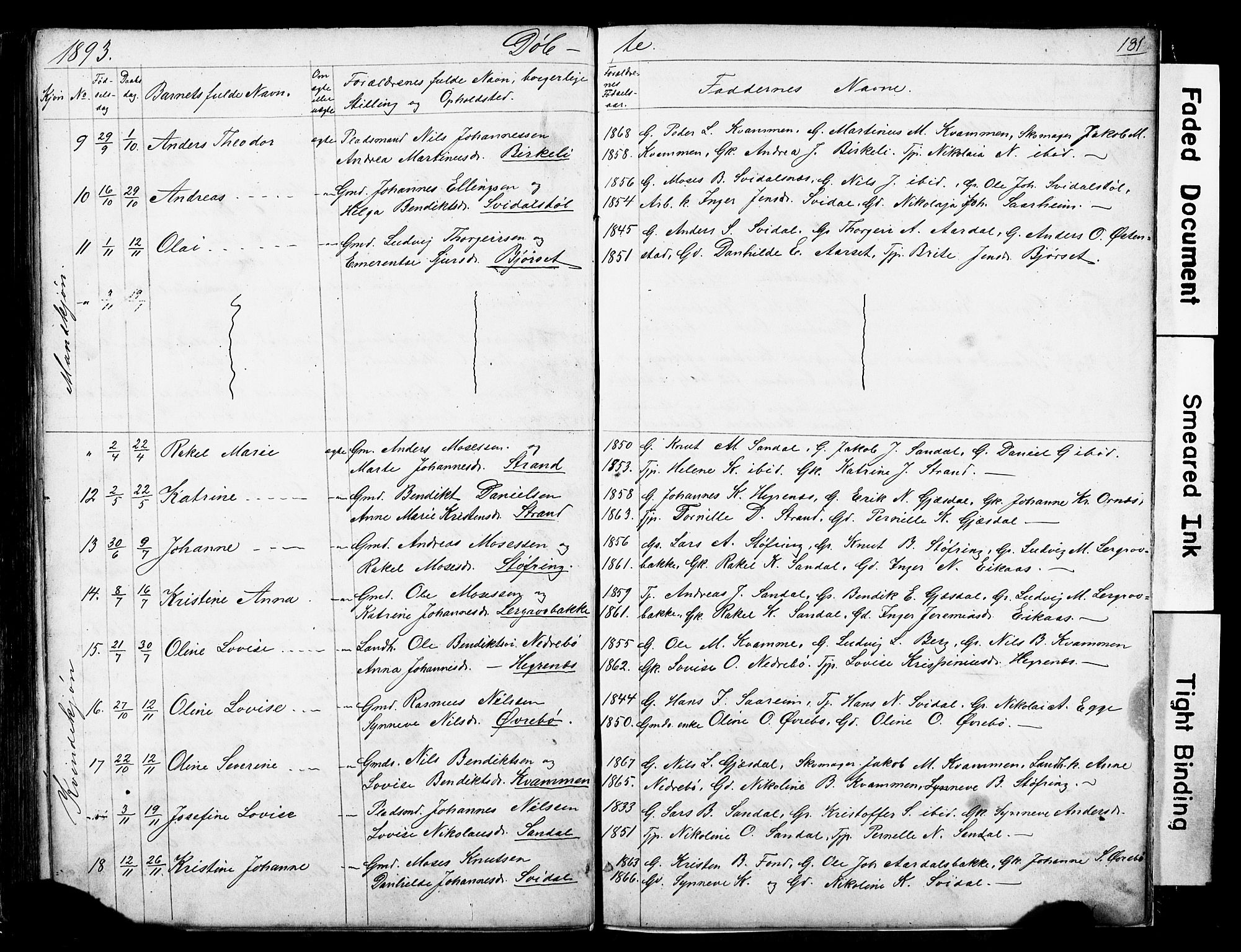 Jølster sokneprestembete, AV/SAB-A-80701/H/Hab/Haba/L0001: Parish register (copy) no. A 1, 1853-1894, p. 181