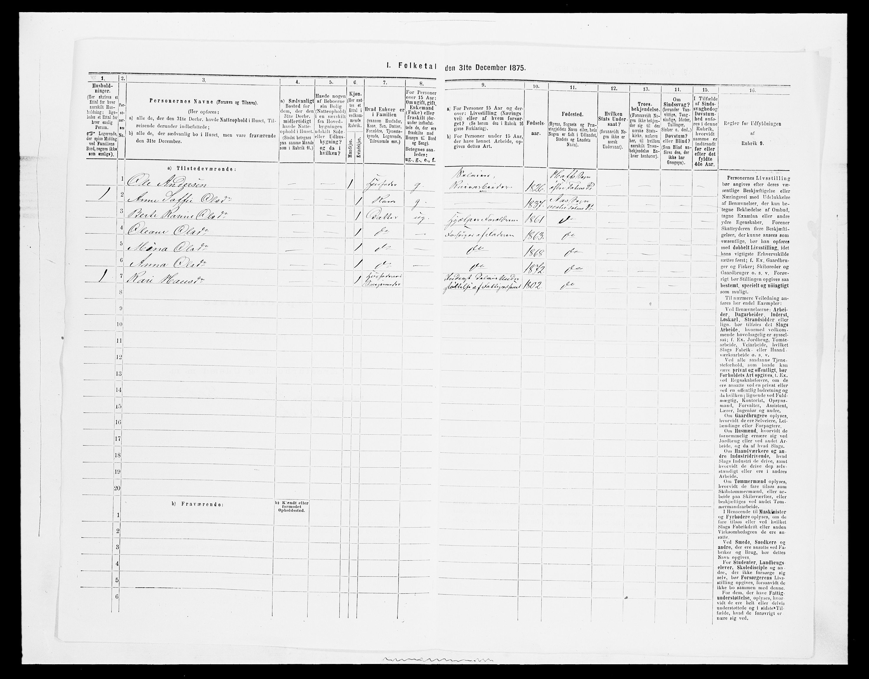 SAH, 1875 census for 0529P Vestre Toten, 1875, p. 702