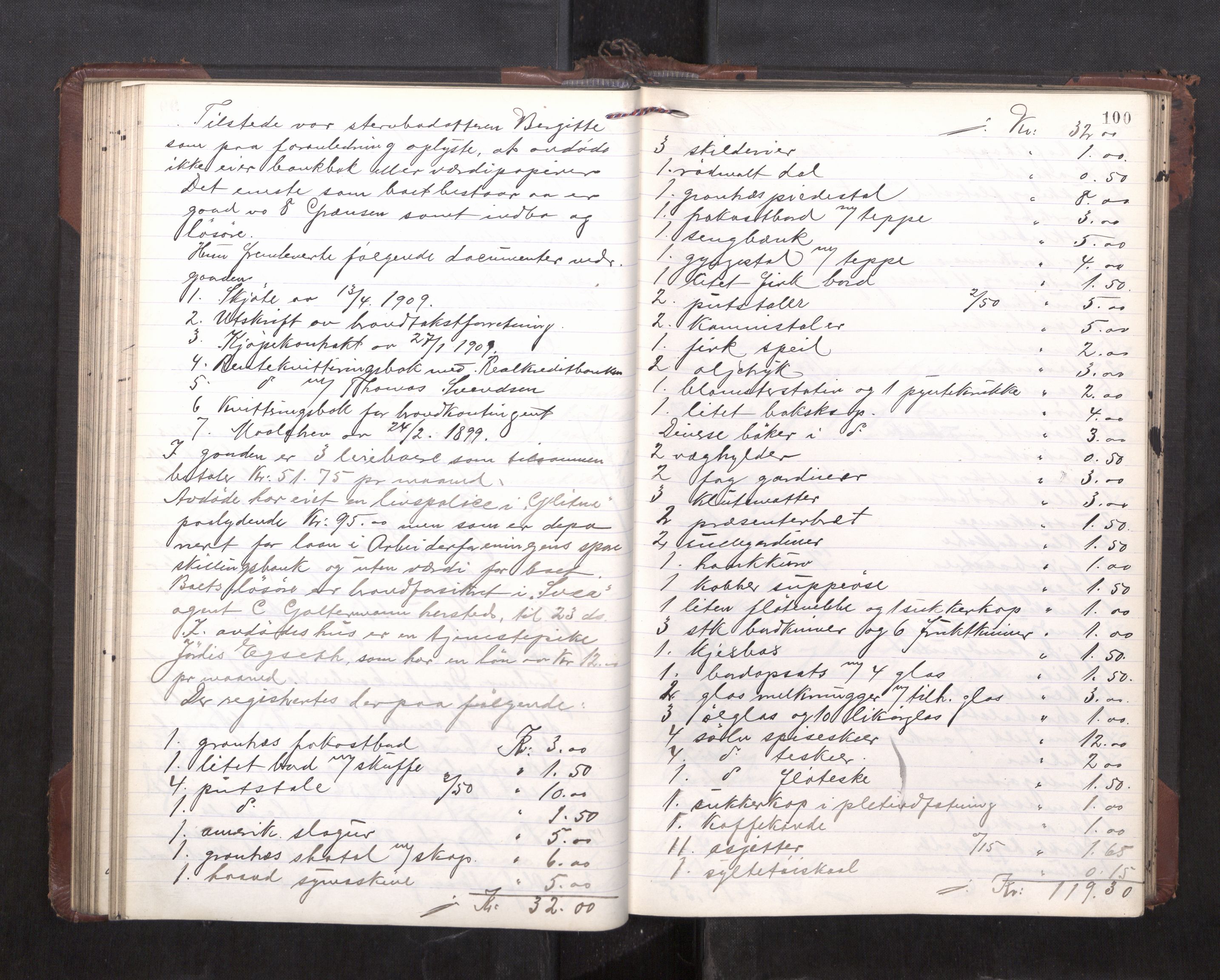 Trondheim byfogd, AV/SAT-A-0003/1/3/3C/L0036: Skifteregistreringsprotokoll - 14/4-24/9. (u/ register), 1915-1918, p. 100