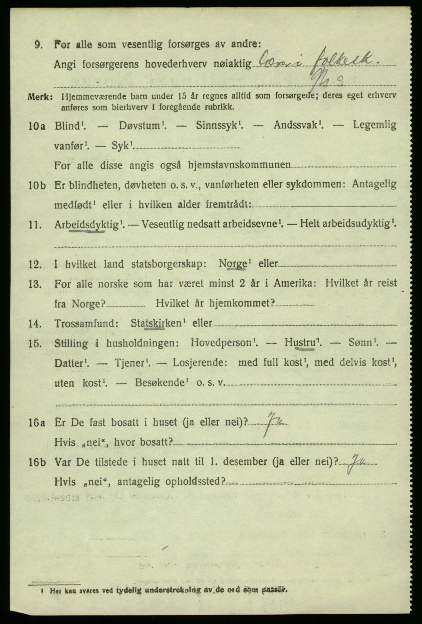 SAB, 1920 census for Manger, 1920, p. 1466