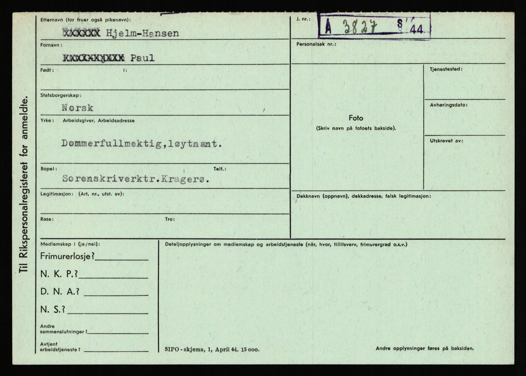 Statspolitiet - Hovedkontoret / Osloavdelingen, AV/RA-S-1329/C/Ca/L0006: Hanche - Hokstvedt, 1943-1945, p. 4401