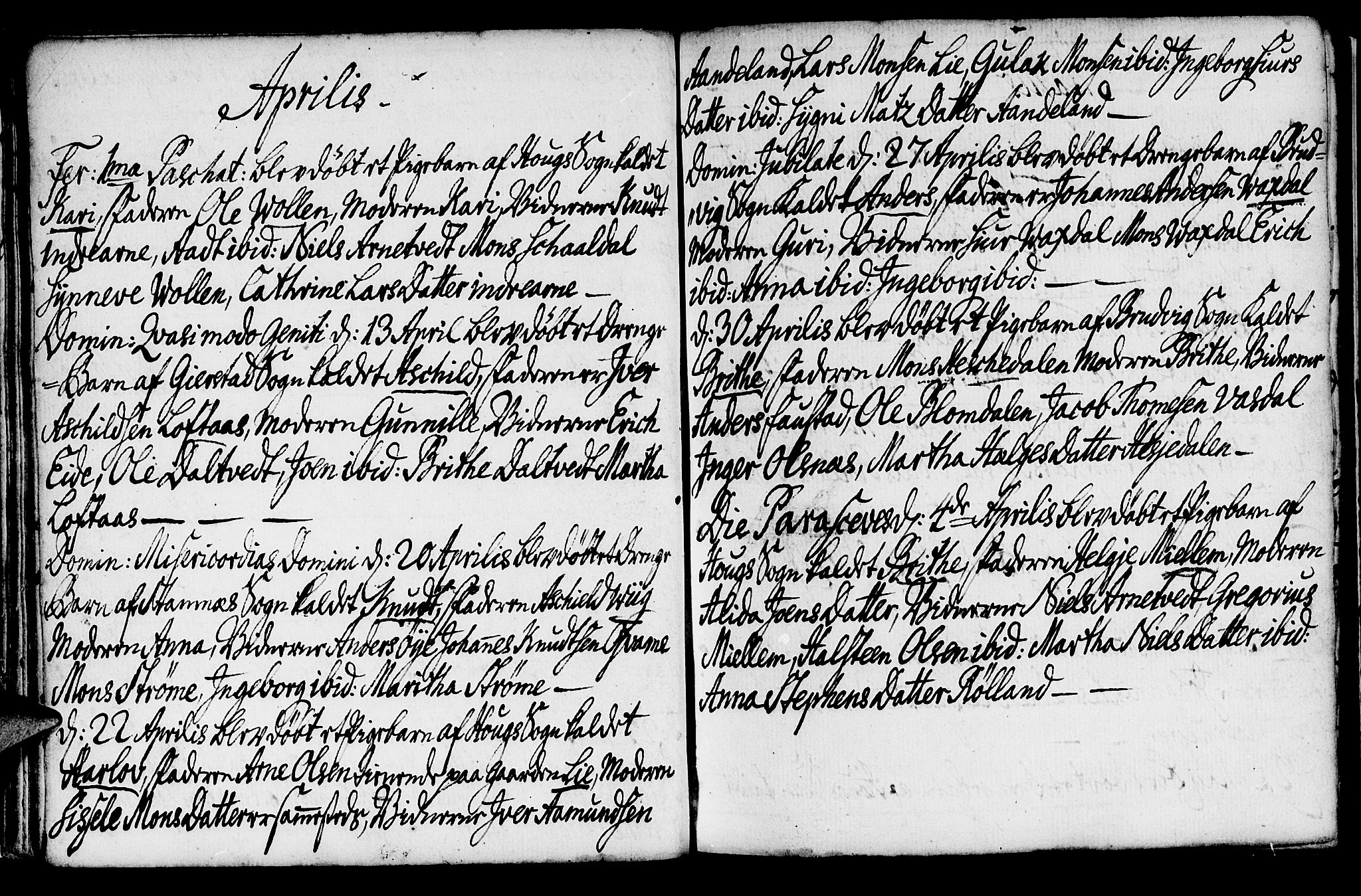 Haus sokneprestembete, AV/SAB-A-75601/H/Haa: Parish register (official) no. A 8, 1754-1769, p. 23