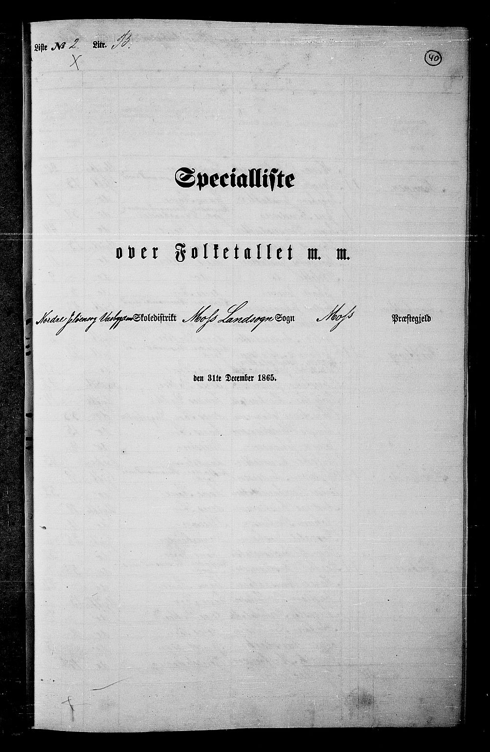 RA, 1865 census for Moss/Moss, 1865, p. 38