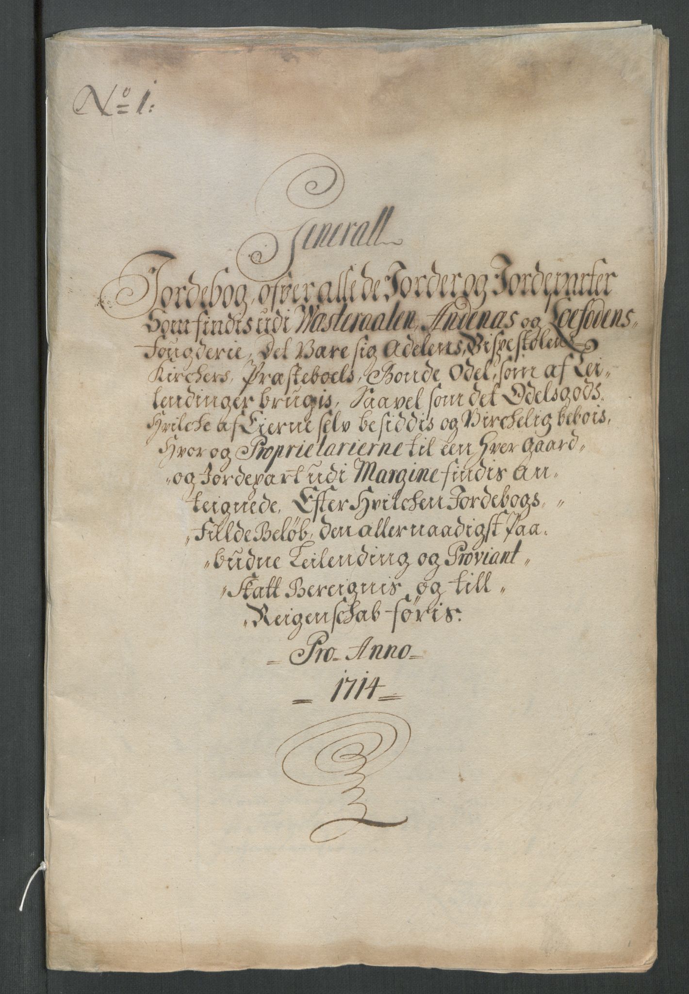 Rentekammeret inntil 1814, Reviderte regnskaper, Fogderegnskap, RA/EA-4092/R67/L4680: Fogderegnskap Vesterålen, Andenes og Lofoten, 1714, p. 28