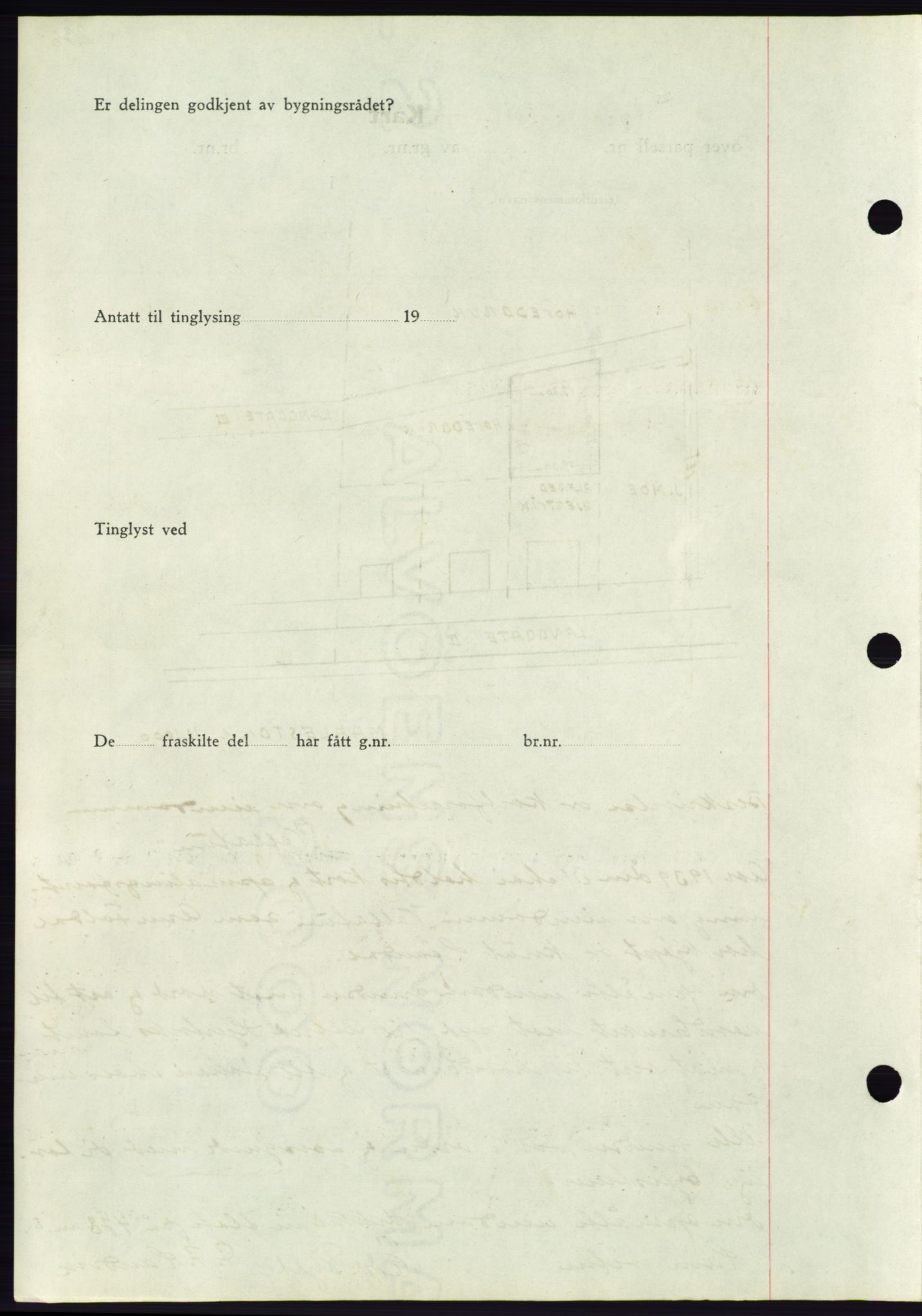 Søre Sunnmøre sorenskriveri, AV/SAT-A-4122/1/2/2C/L0068: Mortgage book no. 62, 1939-1939, Diary no: : 945/1939