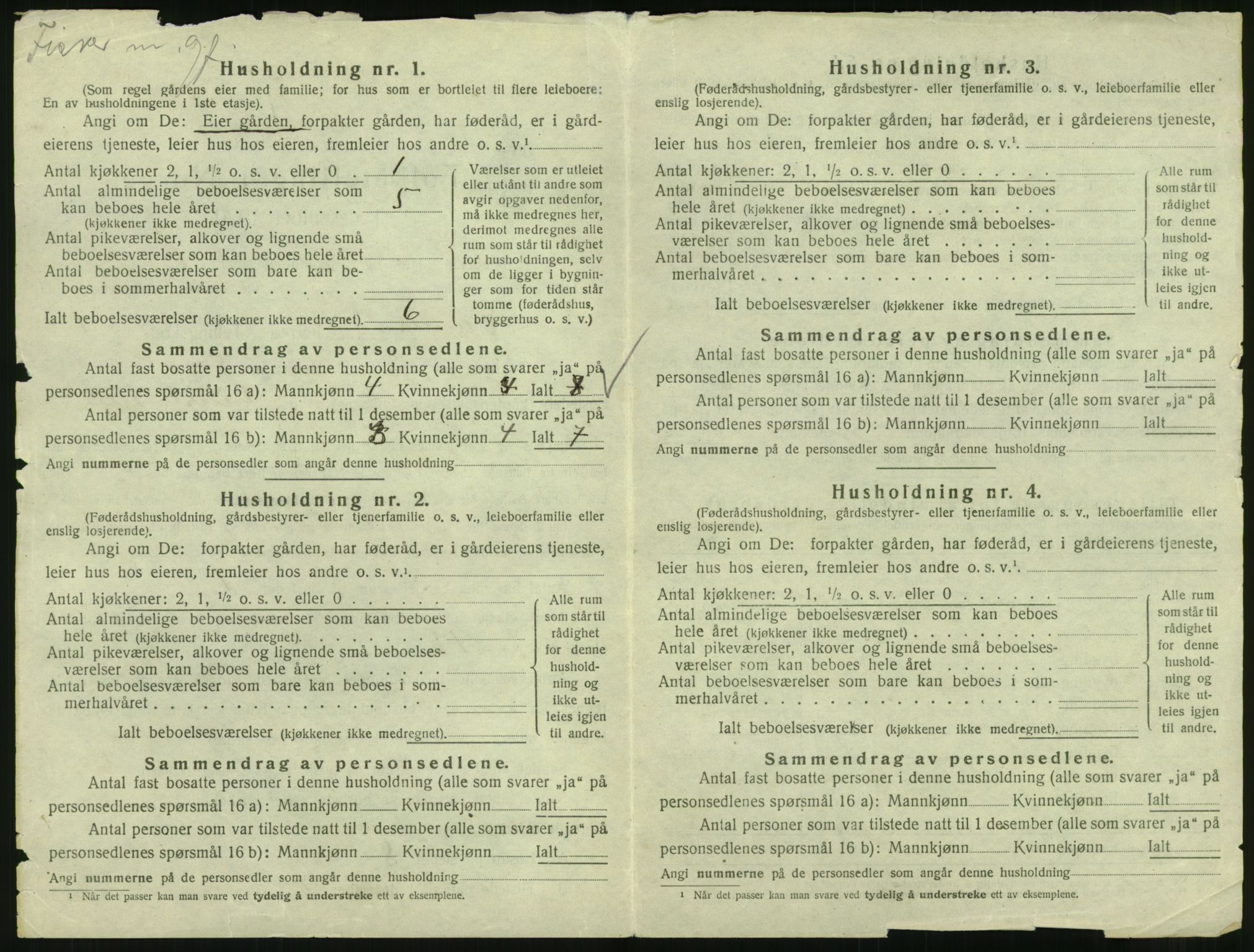 SAT, 1920 census for Evenes, 1920, p. 63