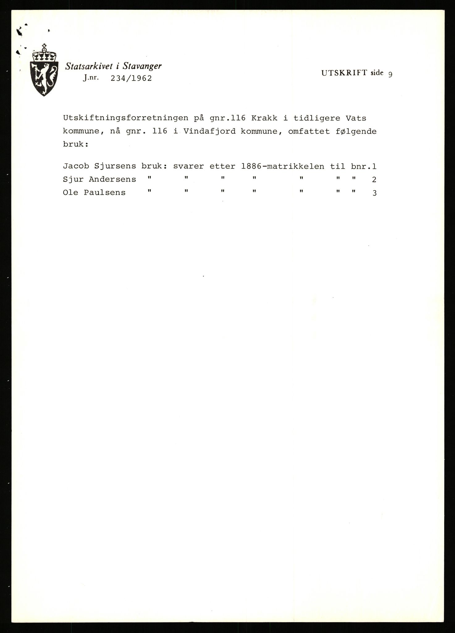 Statsarkivet i Stavanger, AV/SAST-A-101971/03/Y/Yj/L0048: Avskrifter sortert etter gårdsnavn: Kluge - Kristianslyst, 1750-1930, p. 451