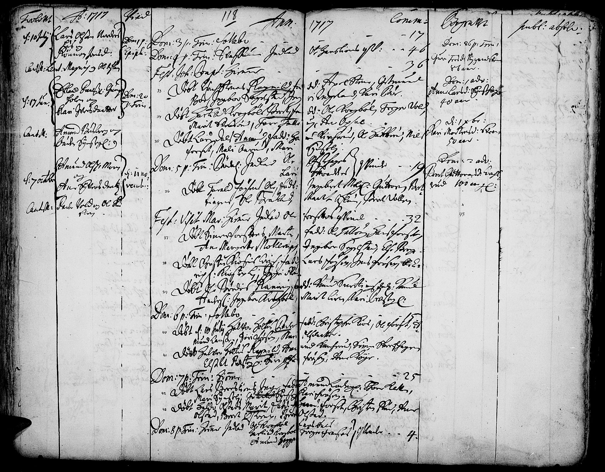 Gausdal prestekontor, AV/SAH-PREST-090/H/Ha/Haa/L0001: Parish register (official) no. 1, 1693-1728, p. 118