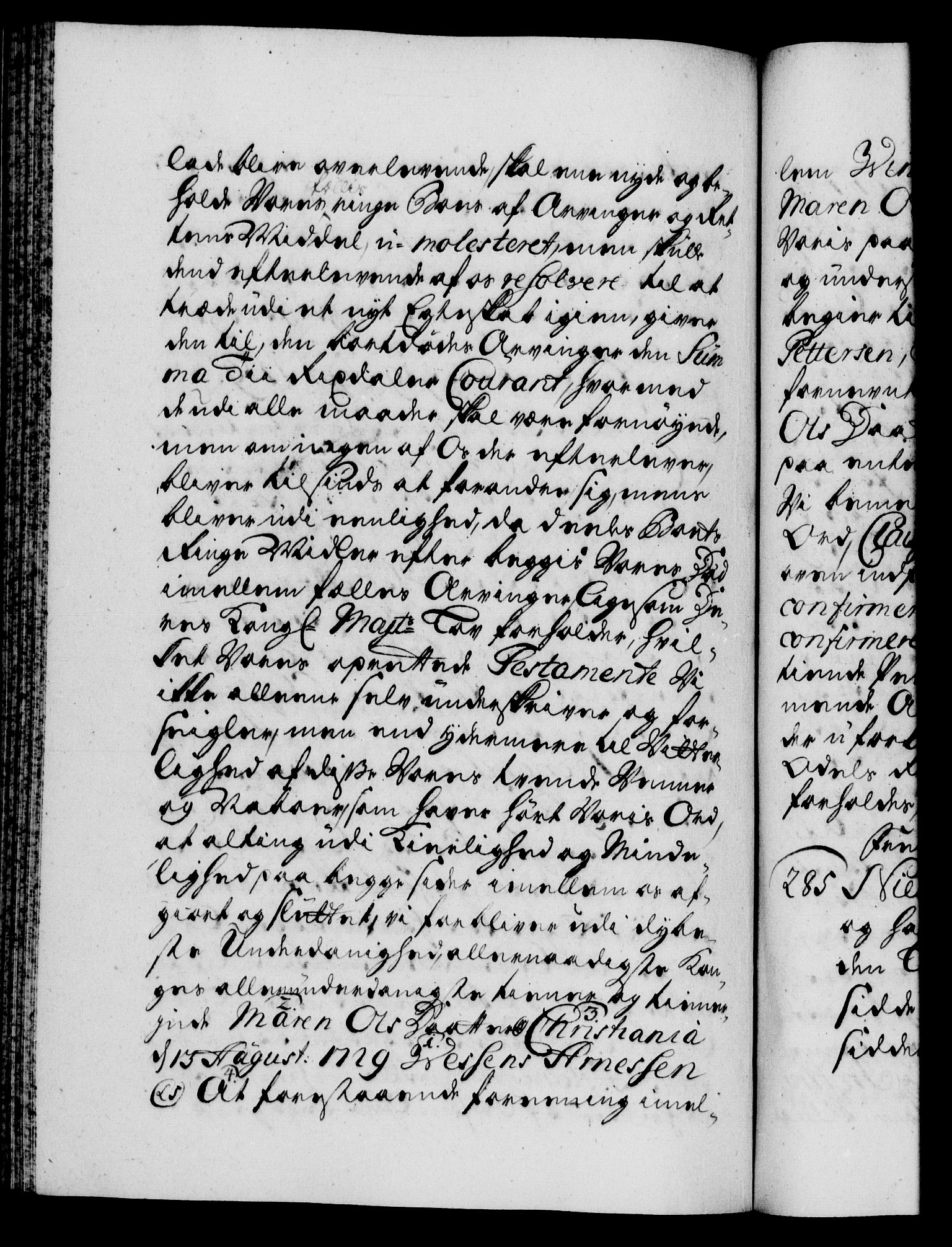 Danske Kanselli 1572-1799, AV/RA-EA-3023/F/Fc/Fca/Fcaa/L0026: Norske registre, 1729-1730, p. 220b