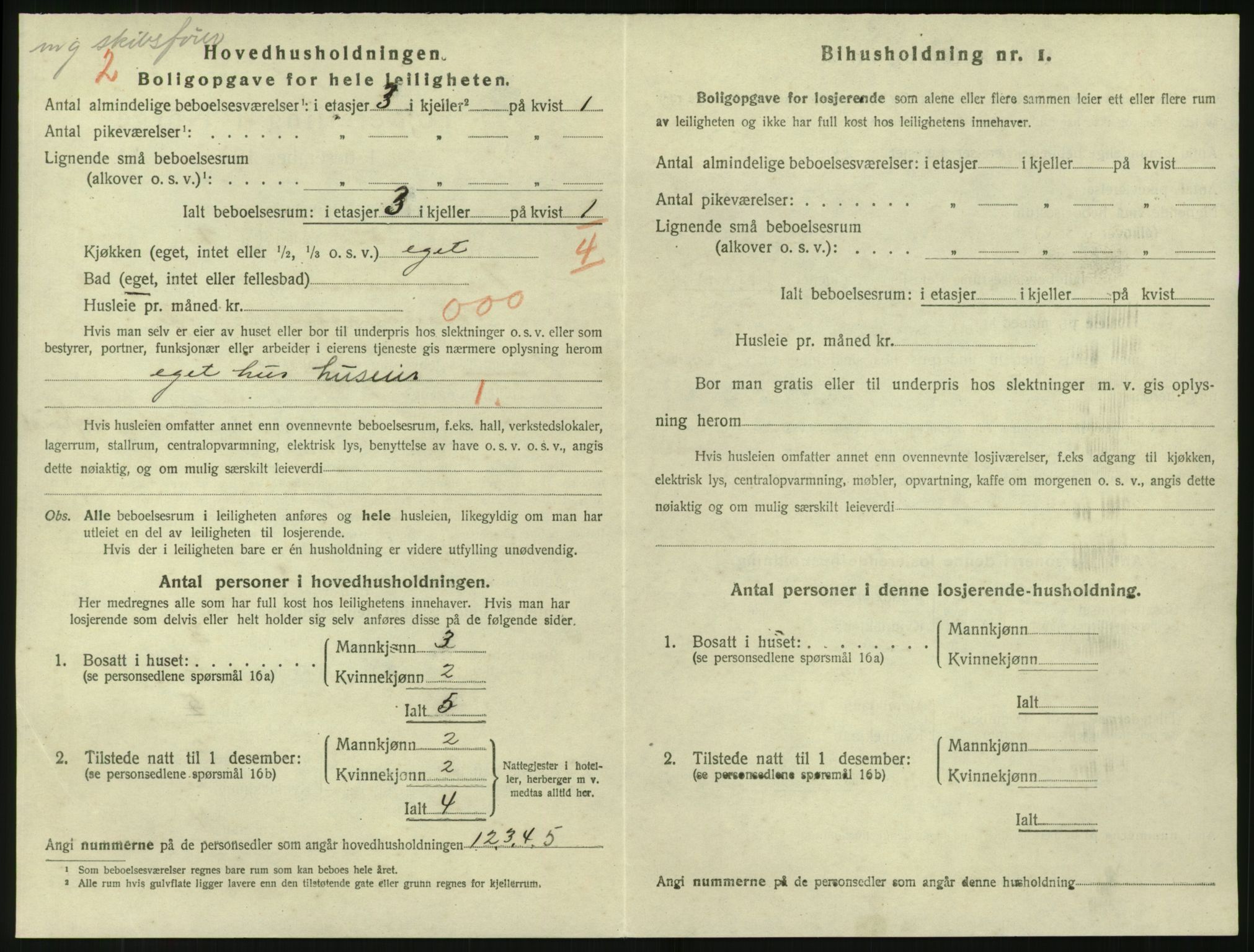 SAK, 1920 census for Tvedestrand, 1920, p. 1082