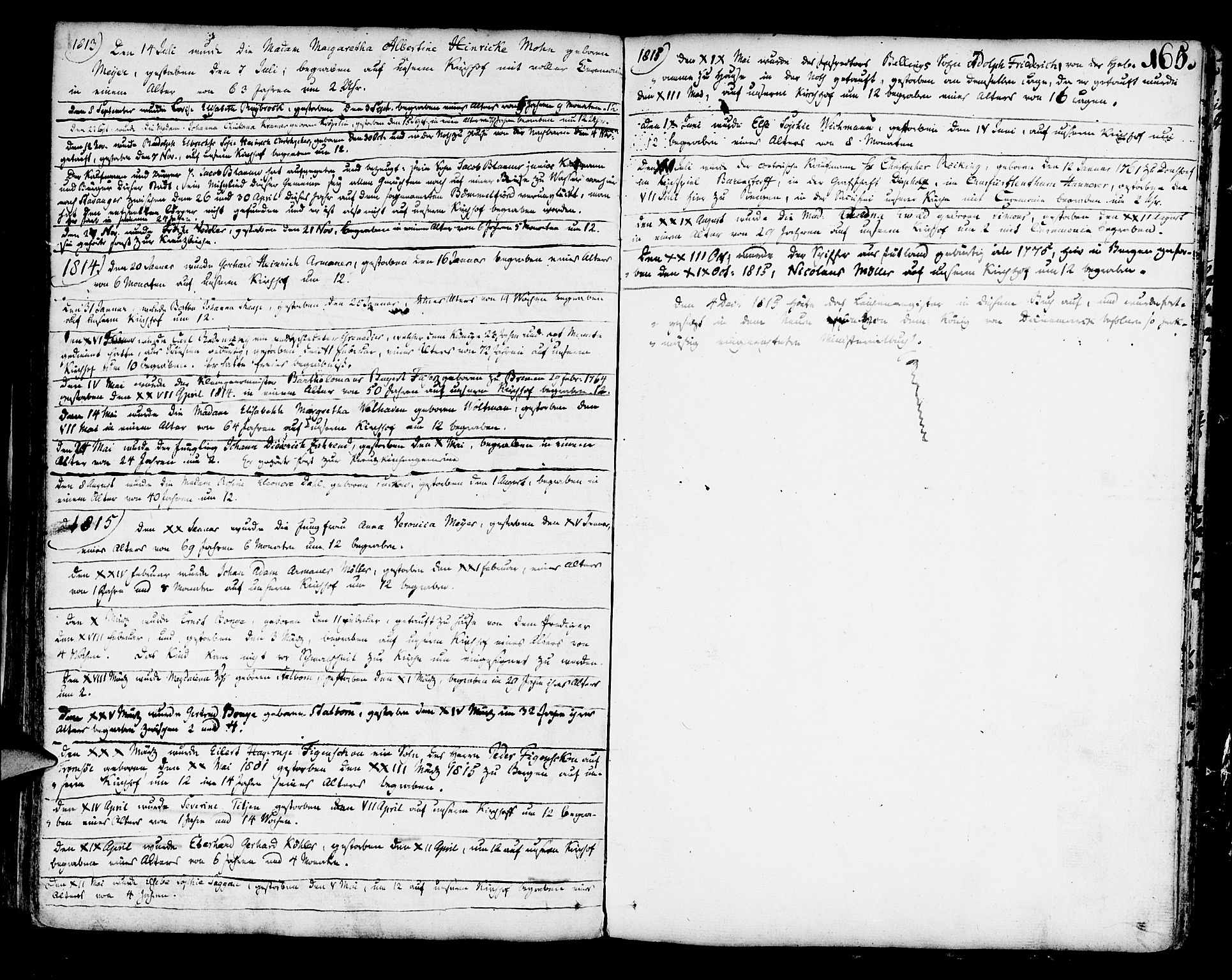 Mariakirken Sokneprestembete, SAB/A-76901/H/Haa/L0003: Parish register (official) no. A 3, 1786-1815, p. 165